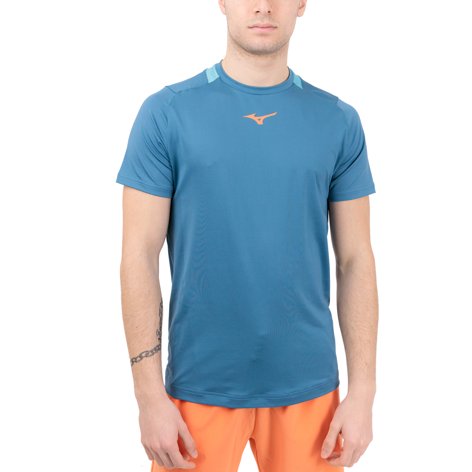 Mizuno Logo Camiseta - Blue Ashes