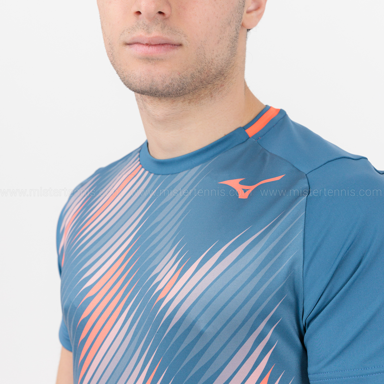 Mizuno Shadow Graphic Camiseta - Blue Ashes