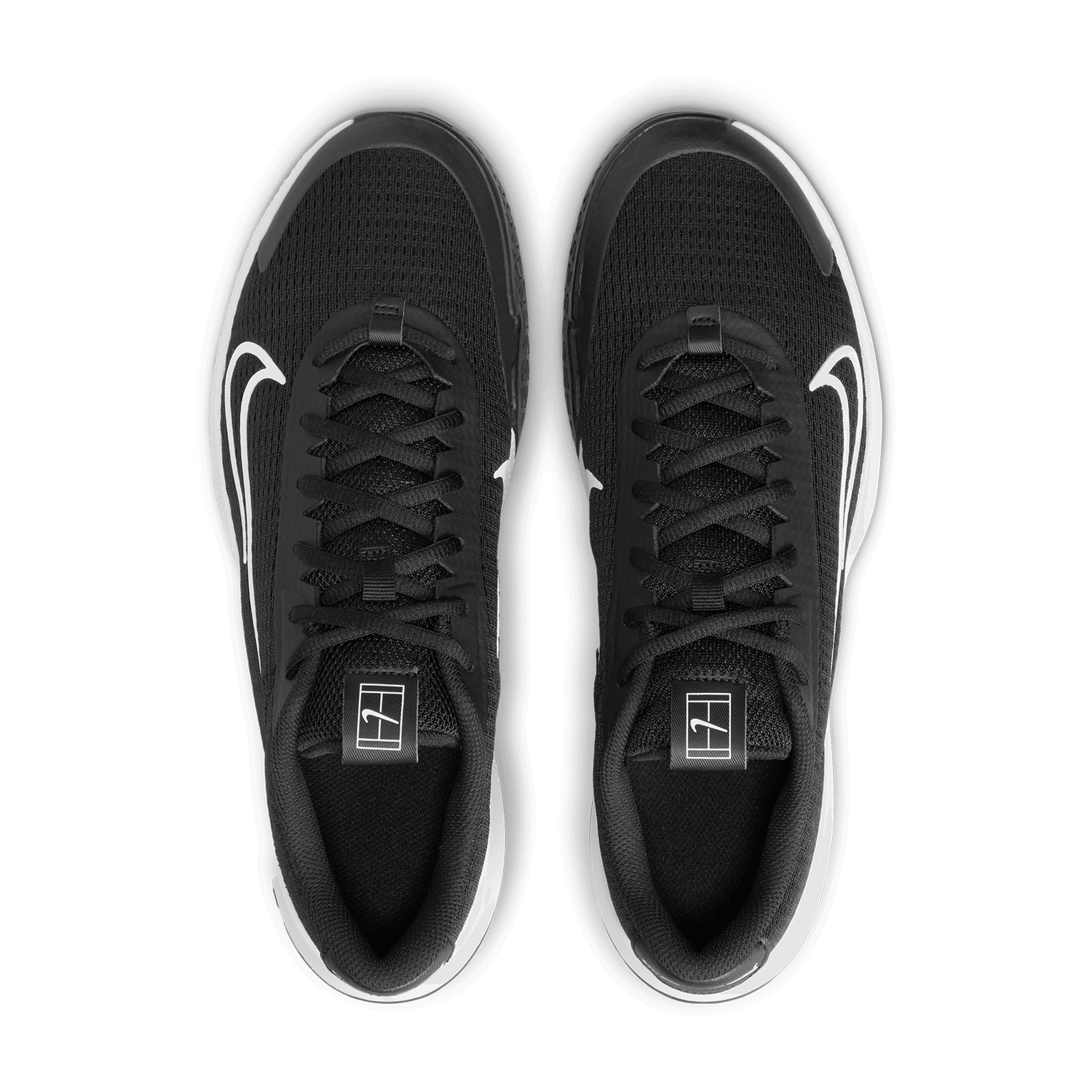 Nike Court Vapor Lite 2 HC Men's Tennis Shoes - Black/White
