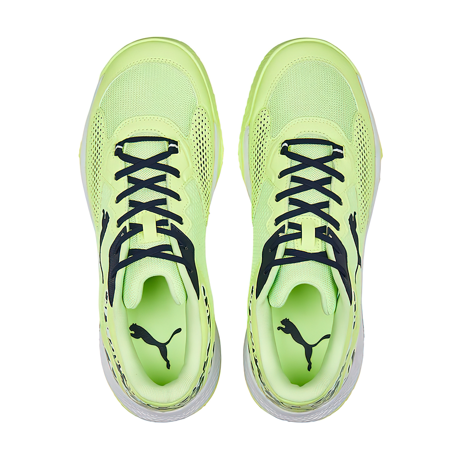 Puma Solarcourt RCT Men's Padel Shoes - Yellow/Navy/White