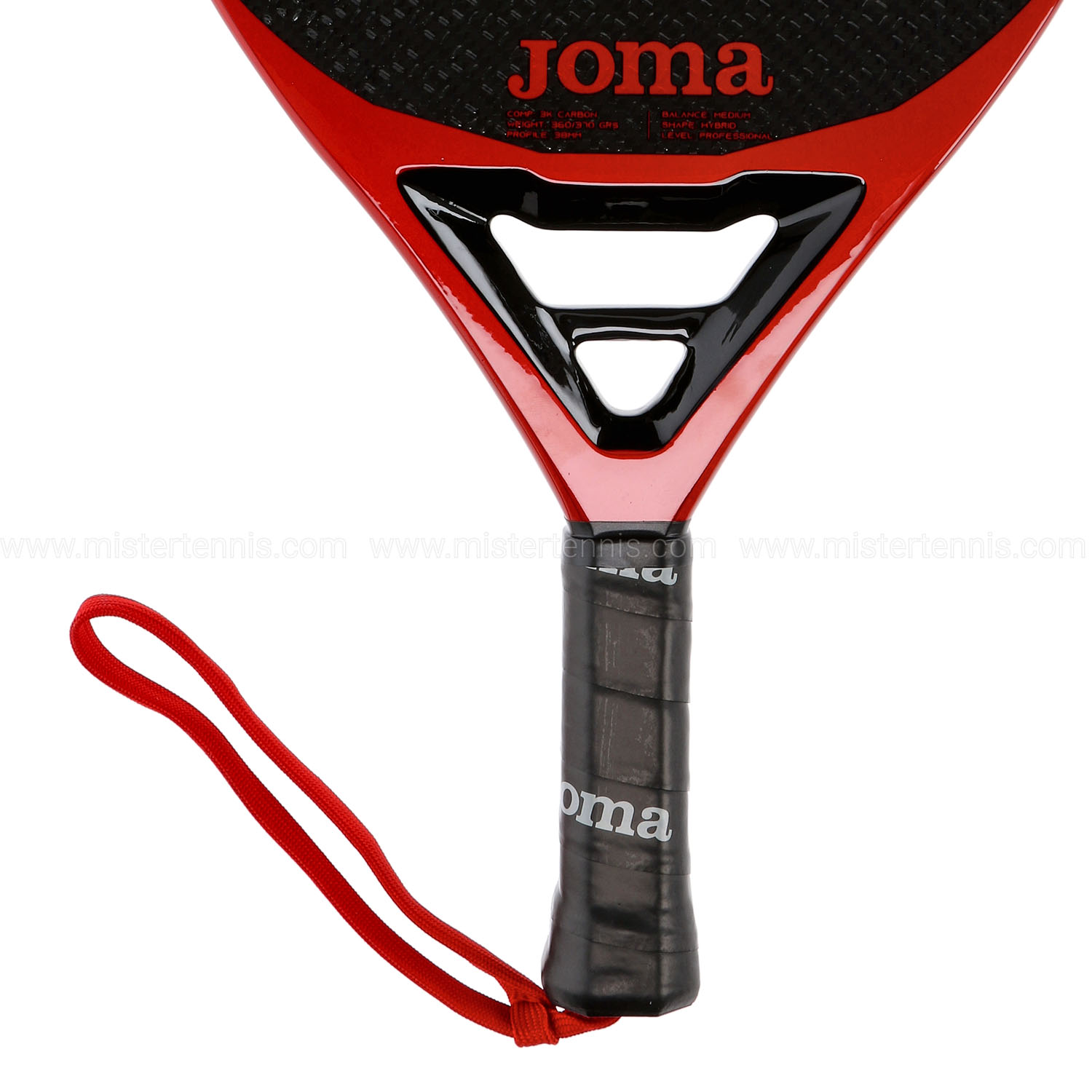 Joma Tournament Black Gold Red Padel Racket - M1 PADEL E-Shop