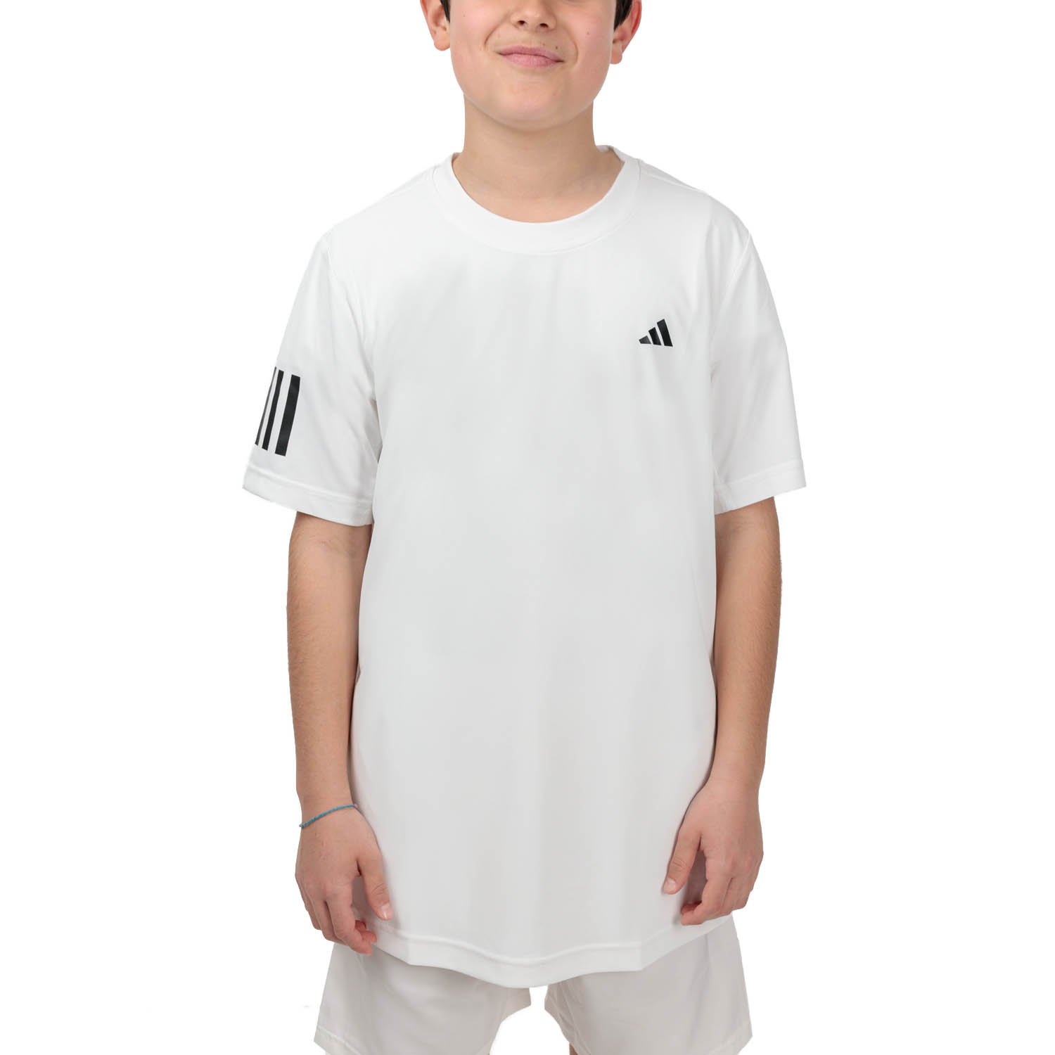 adidas Club 3 Stripes Maglietta Bambino - White