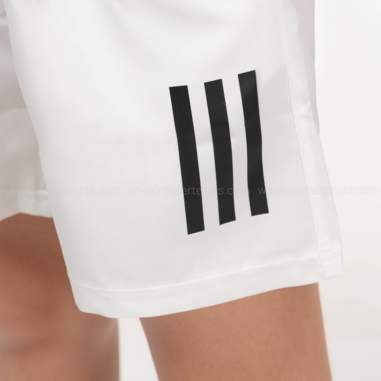adidas Club 3 Stripes 4in Pantaloncini Bambino - White