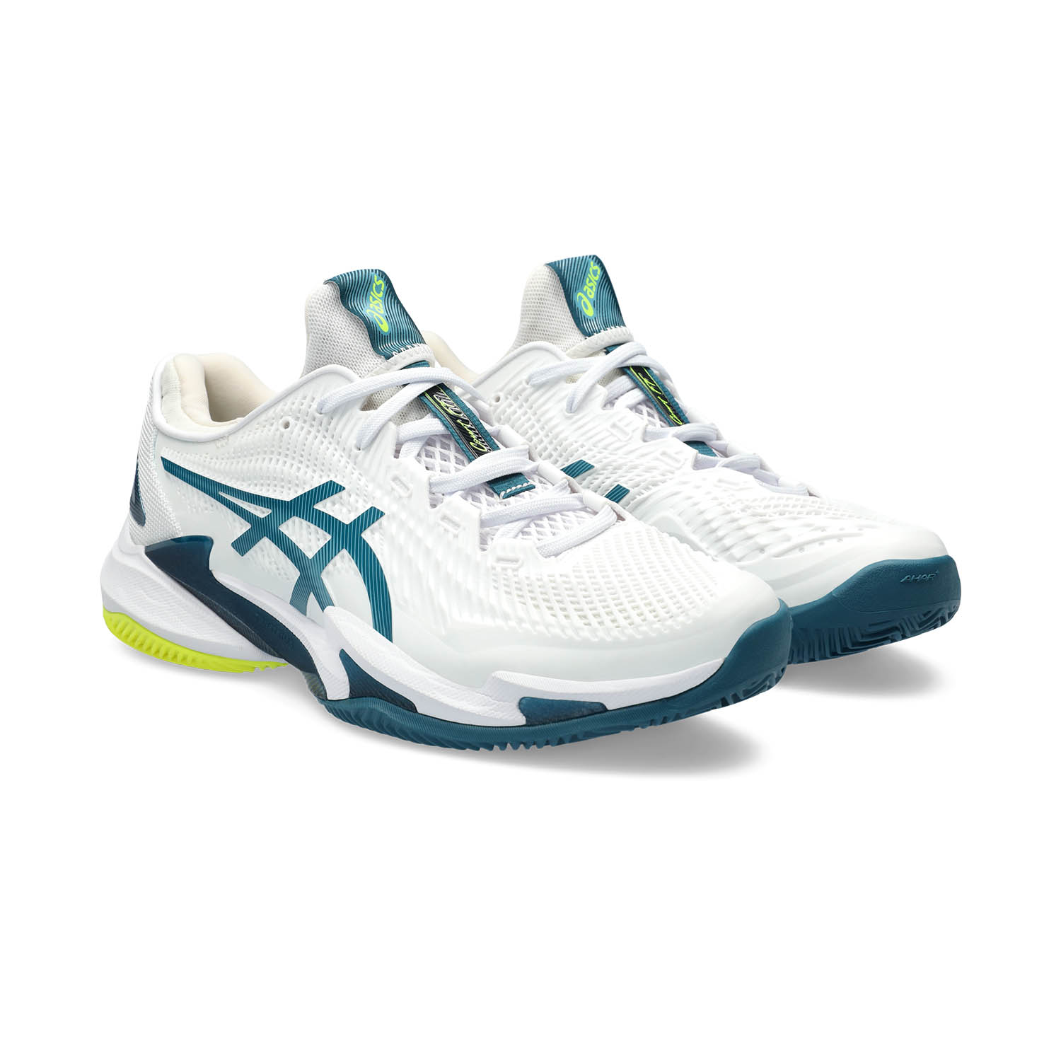 Asics Court FF 3 Clay Men's Tennis Shoes - White/Gris Blue