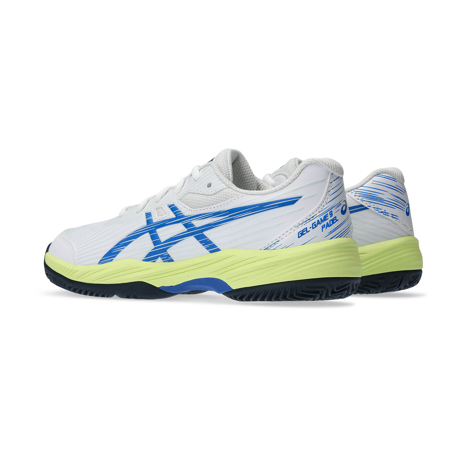 Asics Gel Game 9 GS Padel Junior - White/Illusion Blue