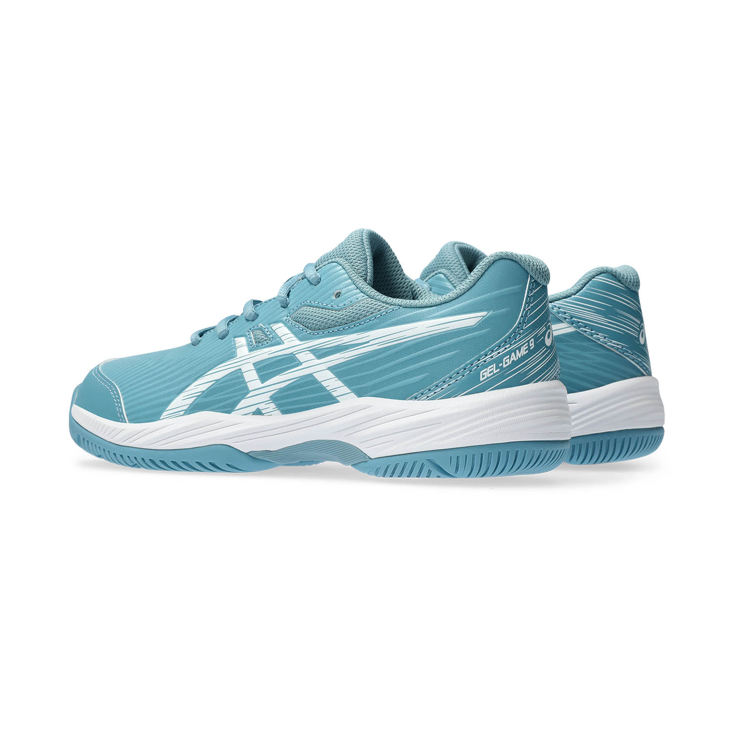 Asics Gel Game 9 GS Junior - Gris Blue/White