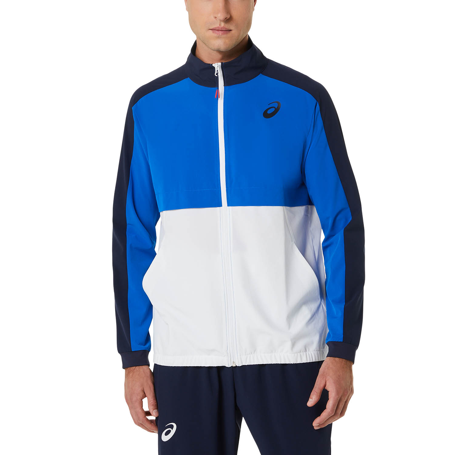 Asics Match Men's Tennis Jacket - Tuna Blue/Midnight