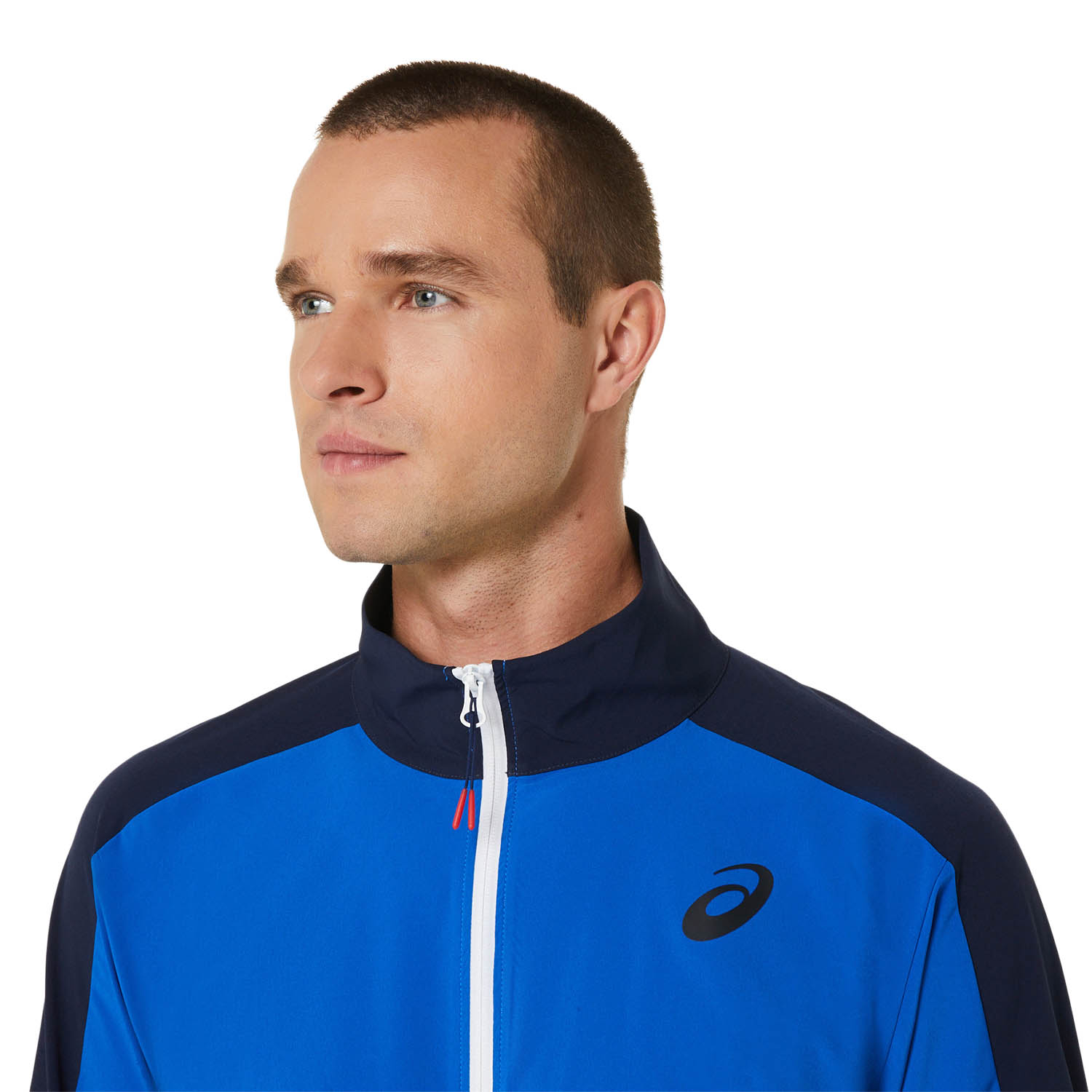 Asics Match Men's Tennis Jacket - Tuna Blue/Midnight