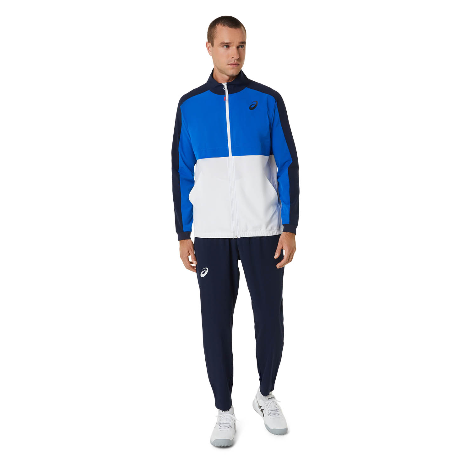 Asics Match Men's Tennis Jacket - Tuna Blue/Midnight