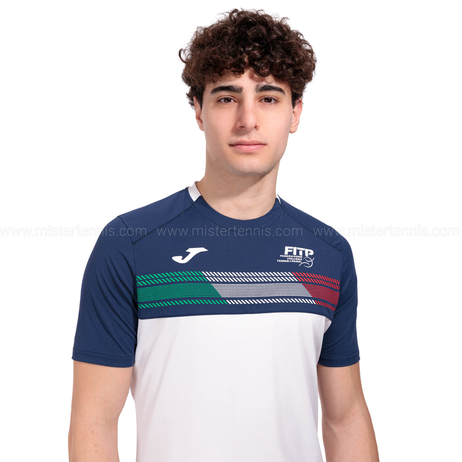 Joma FITP Maglietta da Tennis e Padel Uomo Navy/White