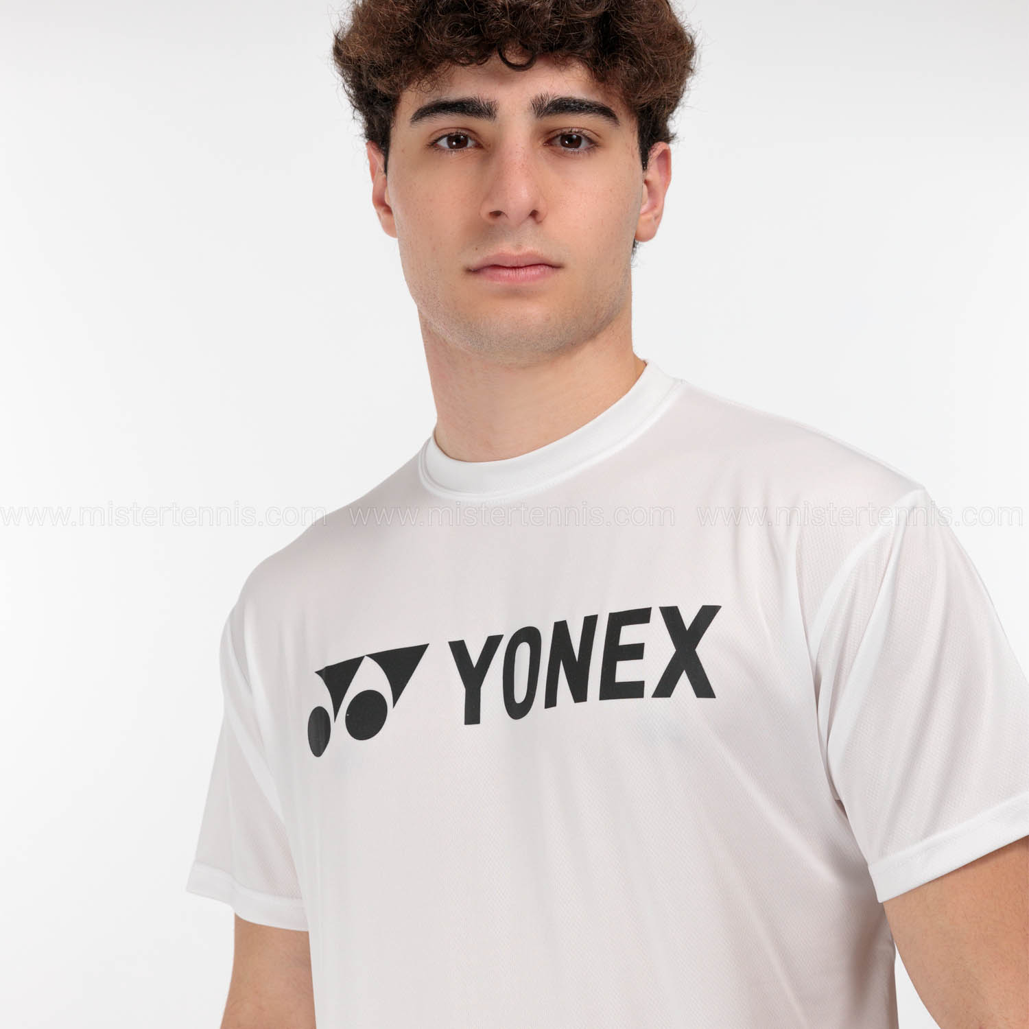 Yonex Club Logo Men's Tennis T-Shirt - White
