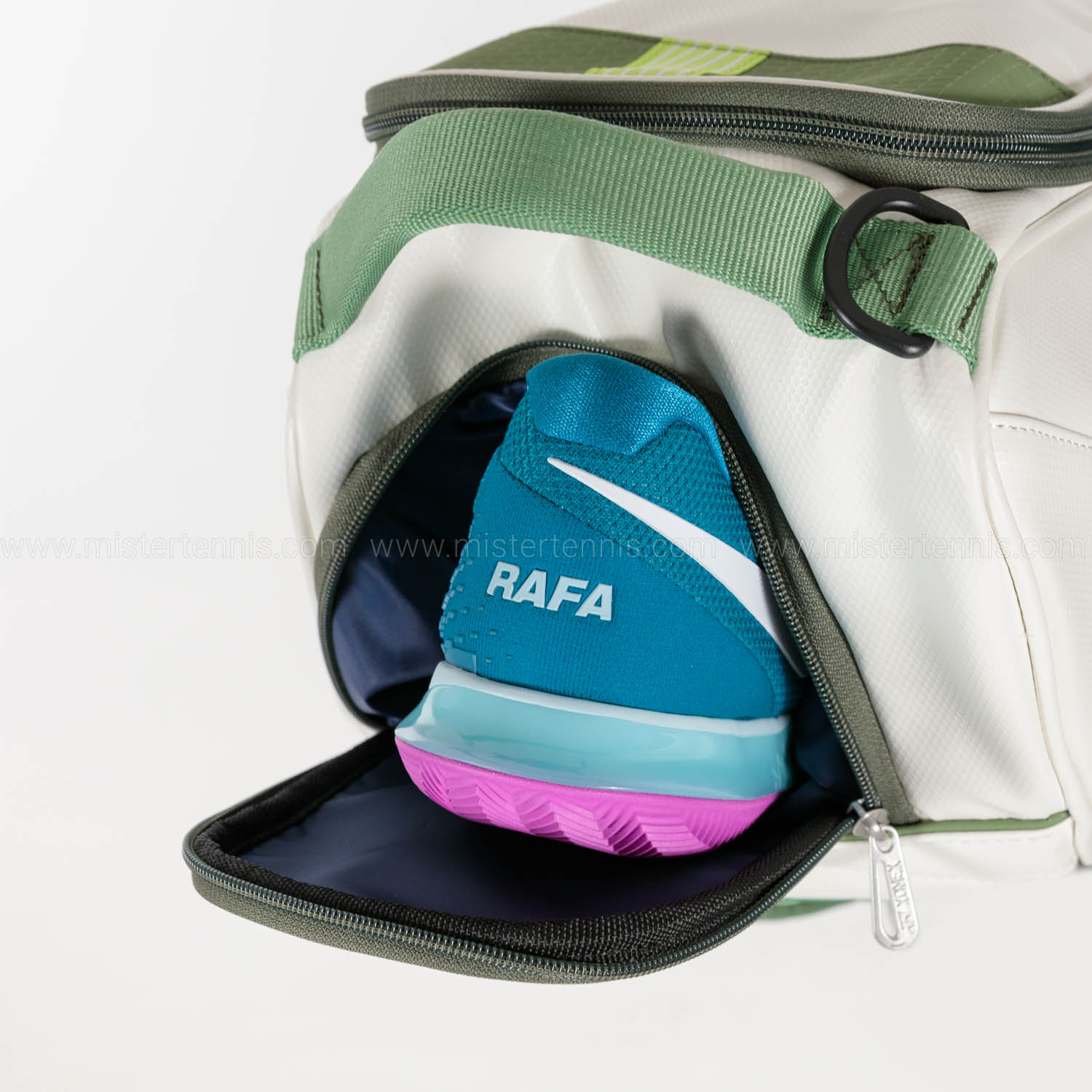 Yonex Expert x 6 Tennis Bag - White/Moss Green