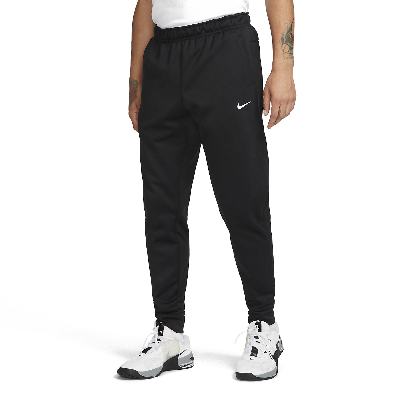 Nike Therma-FIT Men's Tennis Pants - Black/White