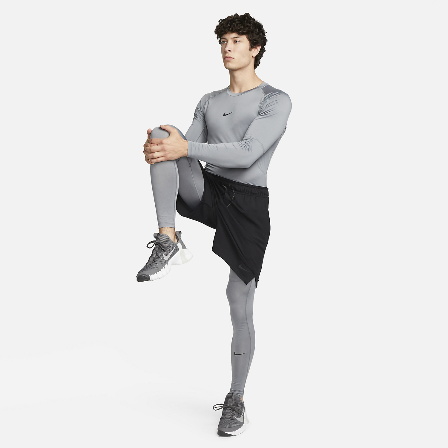 Nike Dri-FIT Pro Maglia - Smoke Grey/Black