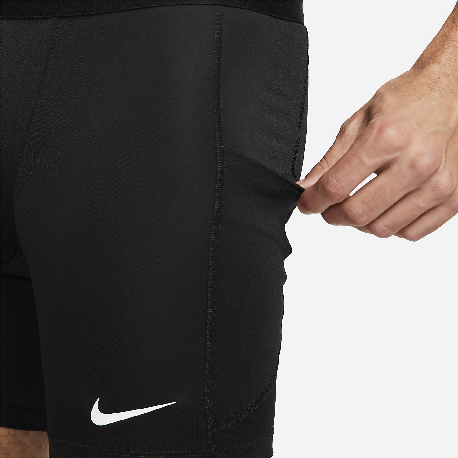 Nike Dri-FIT Pro Mallas Cortas - Black/White