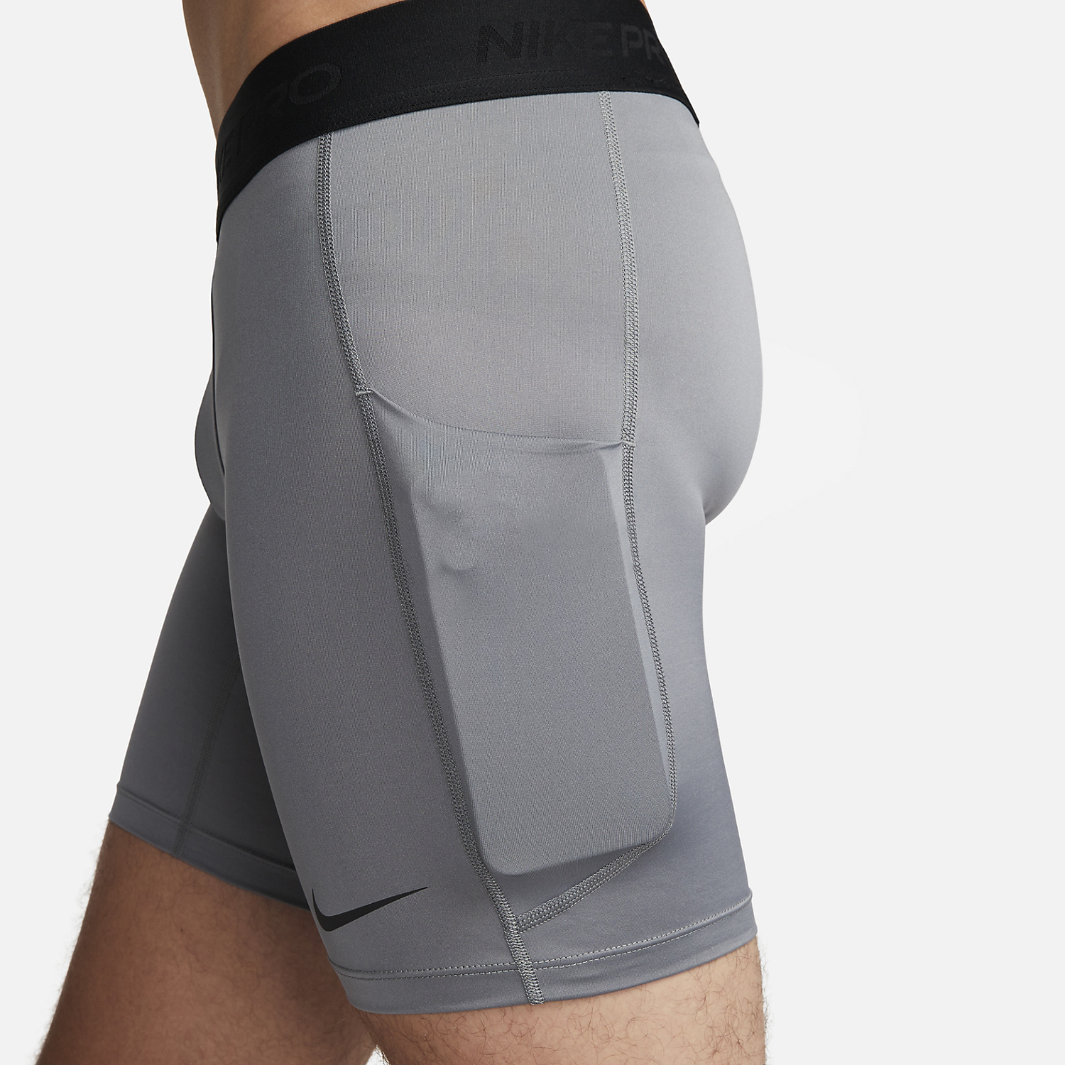 Nike Dri-FIT Pro Short Tights - Smoke Grey/Black