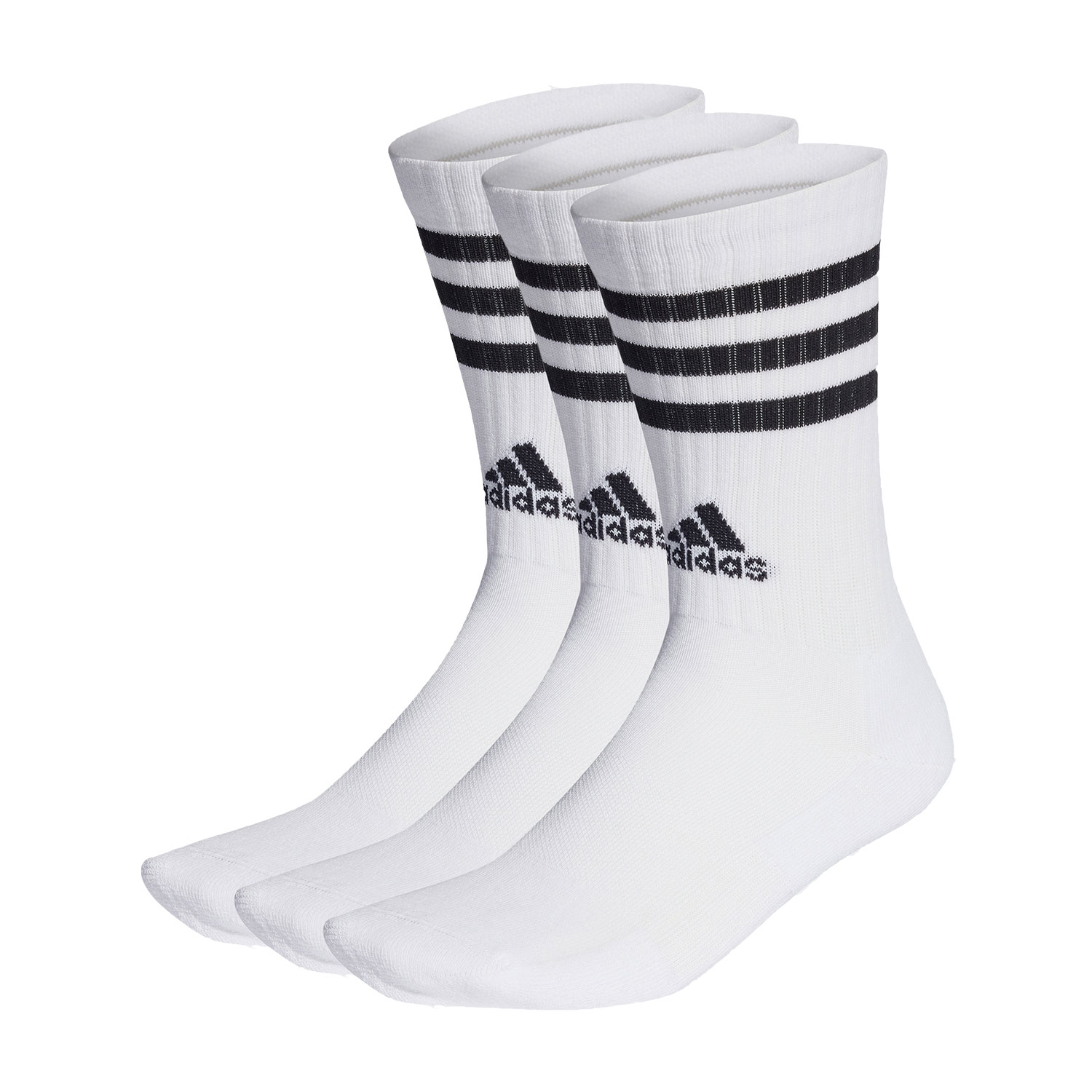 adidas 3 Stripes Cushioned x 3 Calze - White/Black