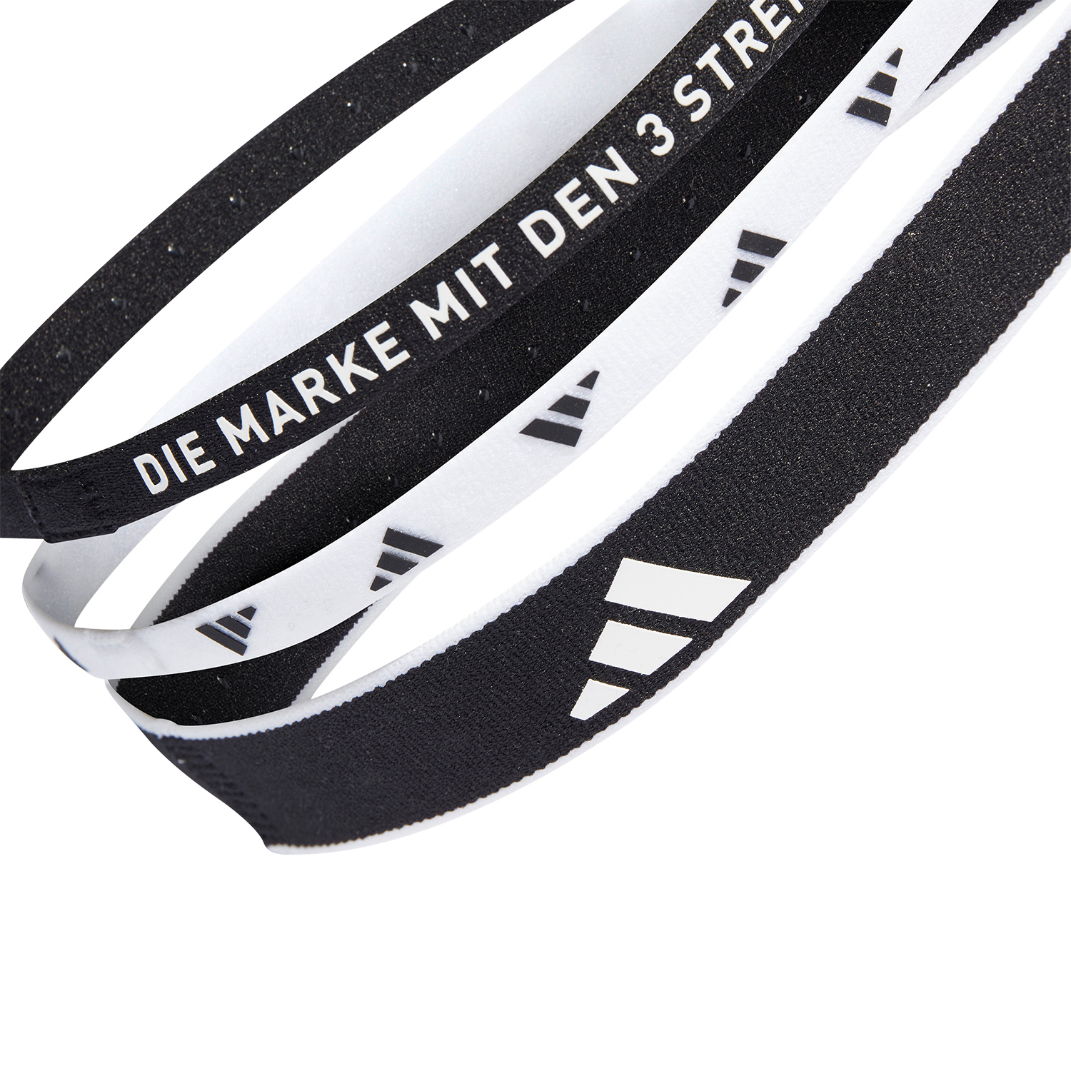 adidas Logo Mini Hairbands - Black/White