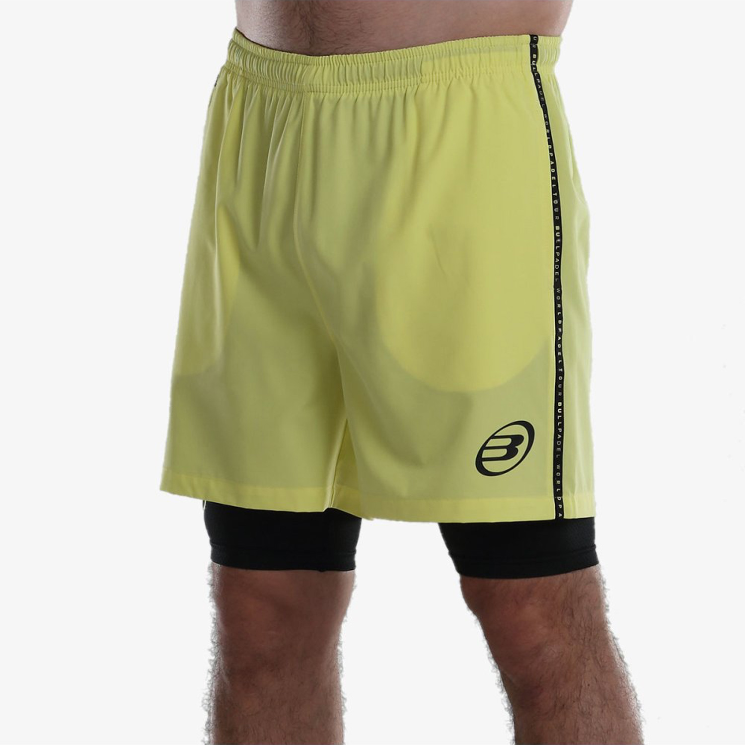 Bullpadel Lirio 5in Men's Padel Shorts - Limon