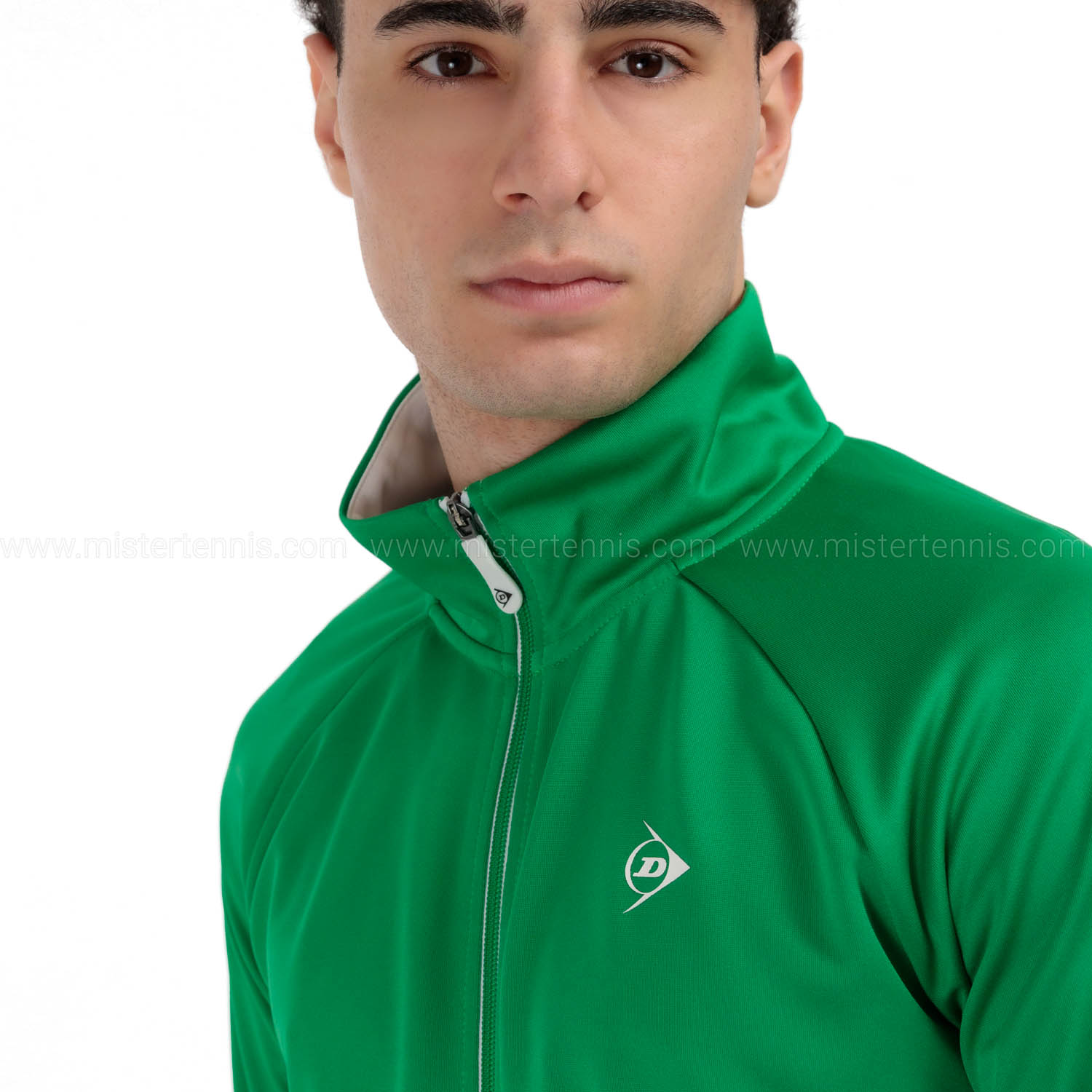 Dunlop Club Knitted Chaqueta - Green/White