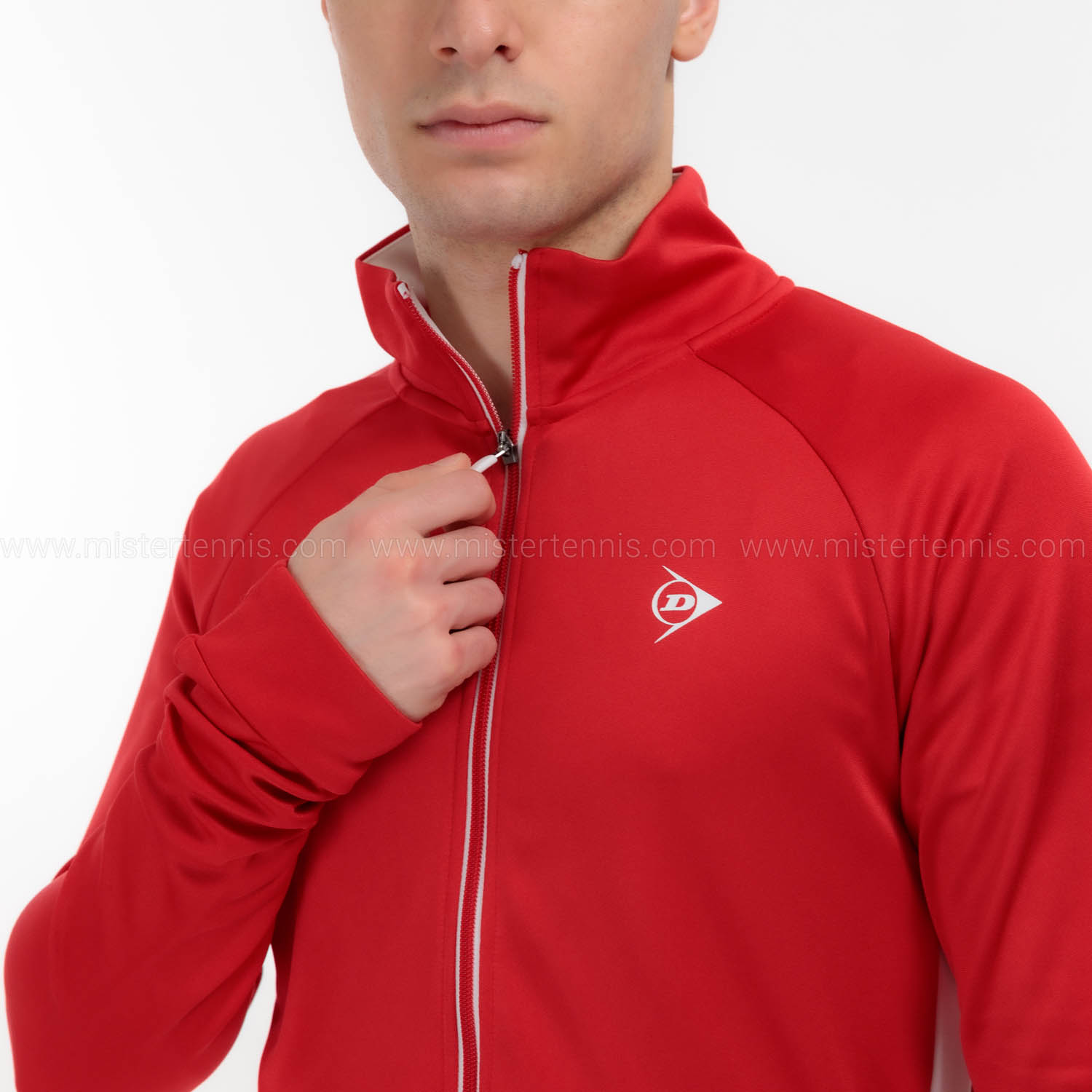 Dunlop Club Knitted Chaqueta - Red/White