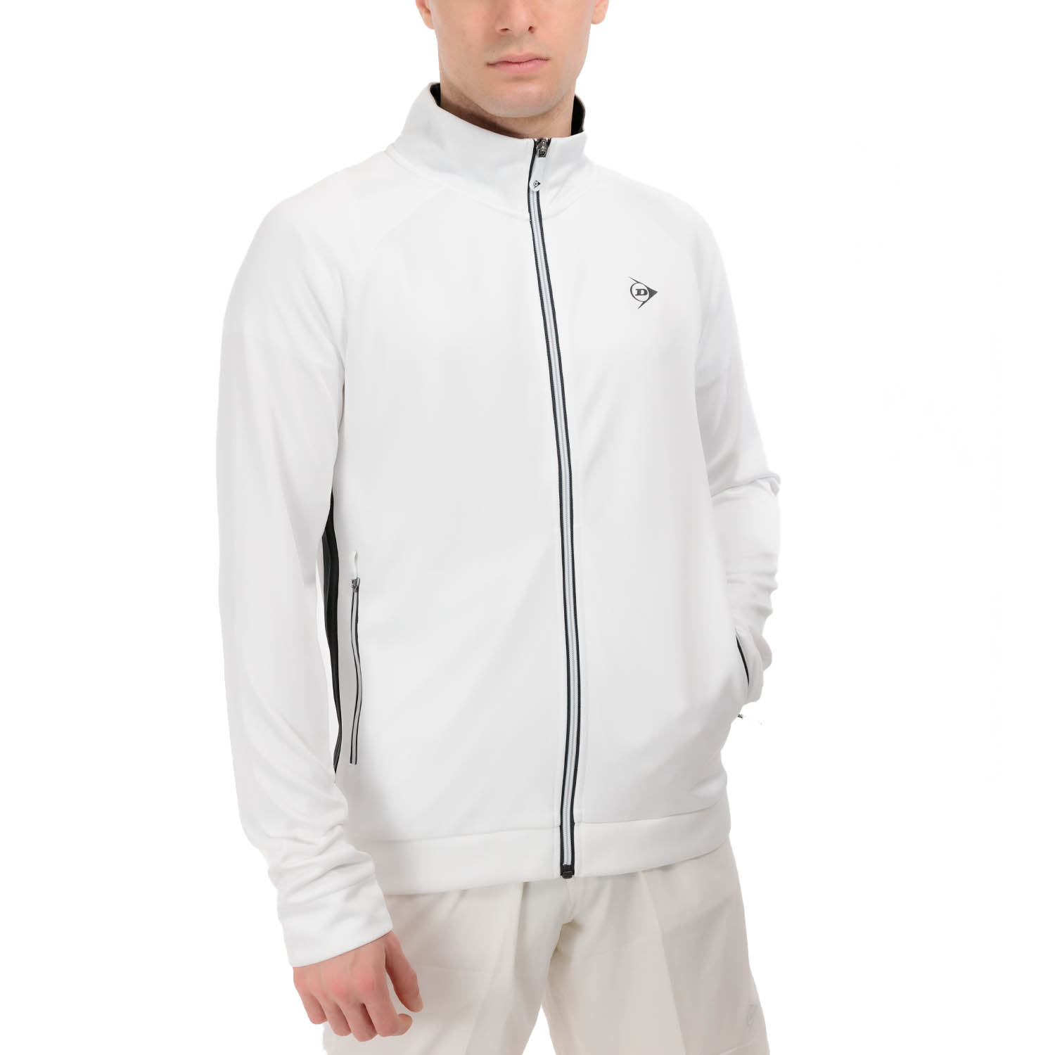 Dunlop Club Knitted Chaqueta - White/Black