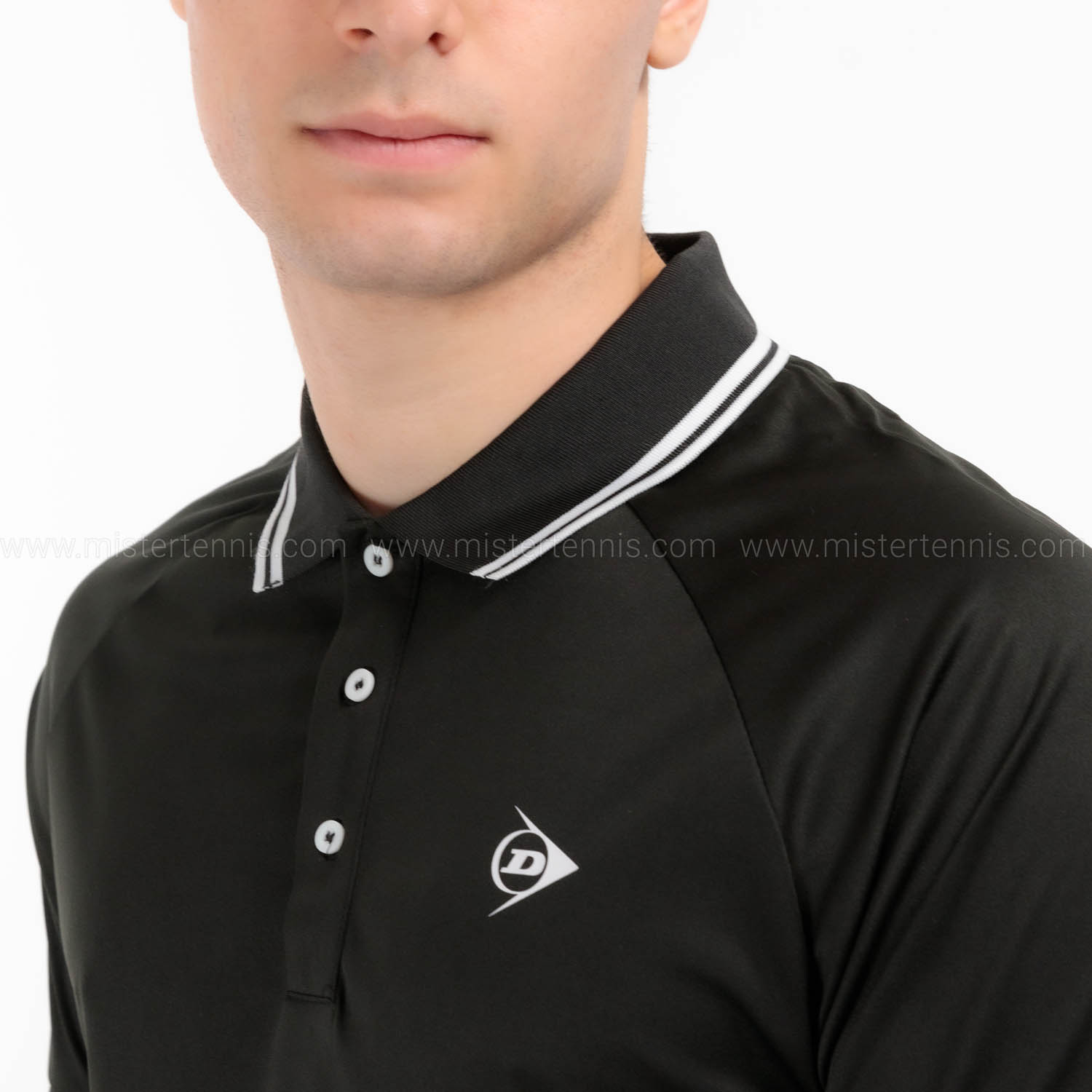 Dunlop Club Polo - Black/White