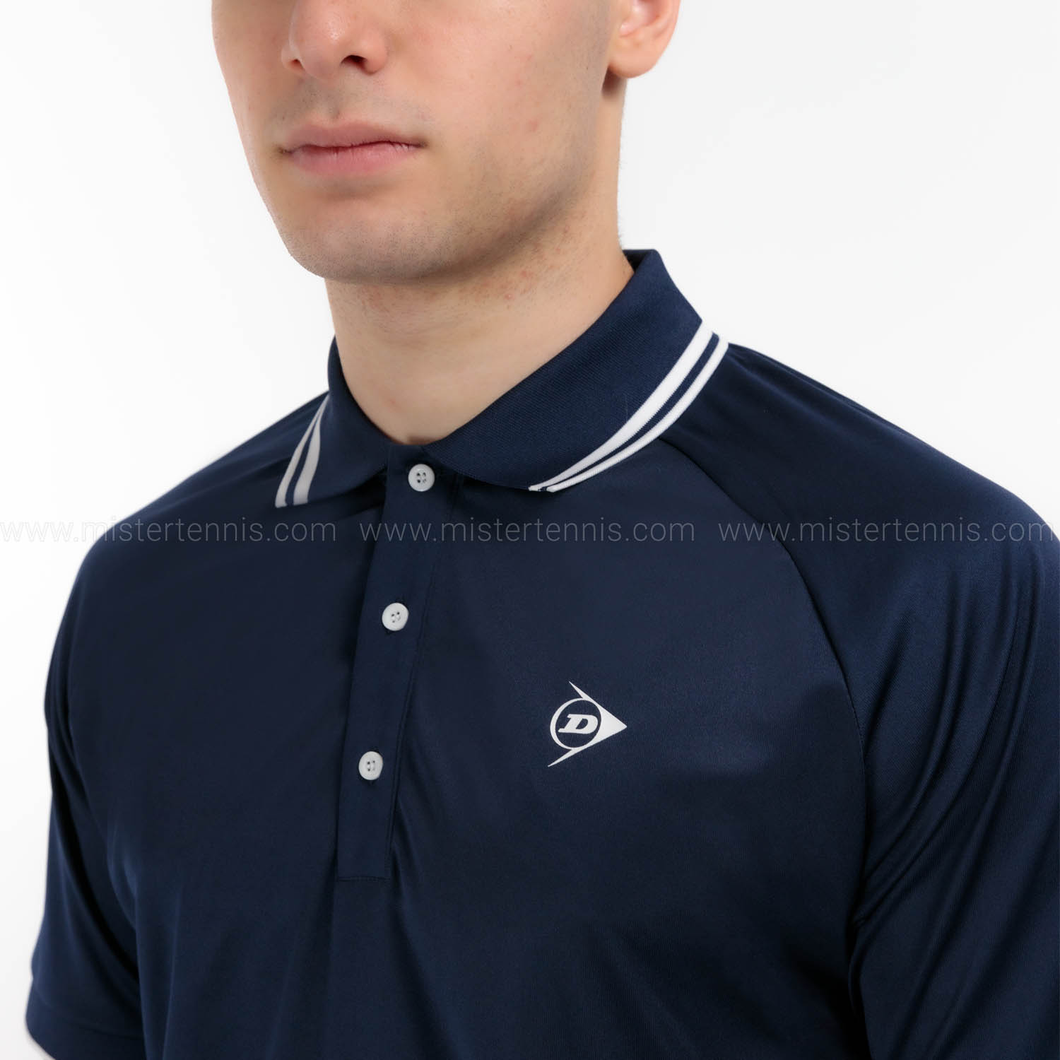 Dunlop Club Polo - Navy/White