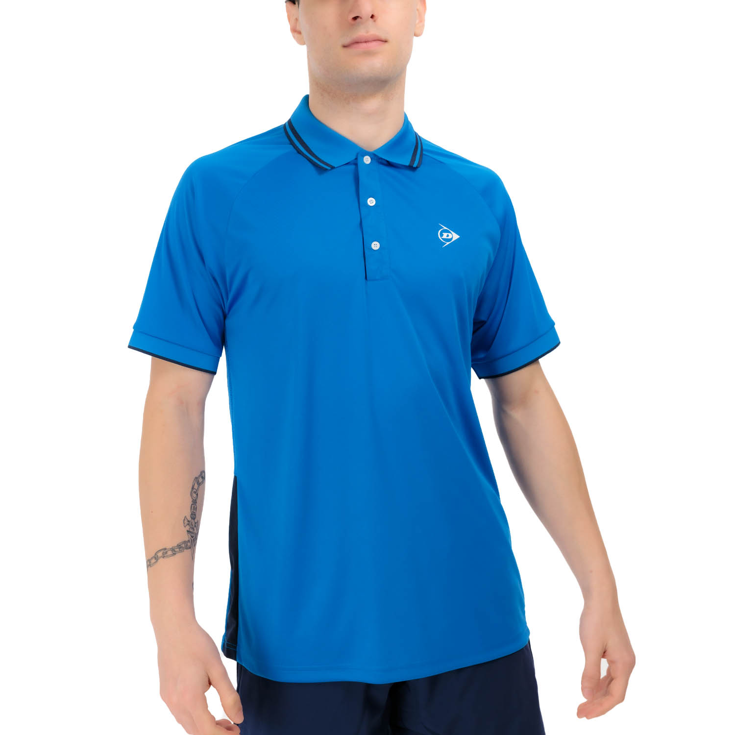 Dunlop Club Men's Tennis Polo - Royal Blue/Navy