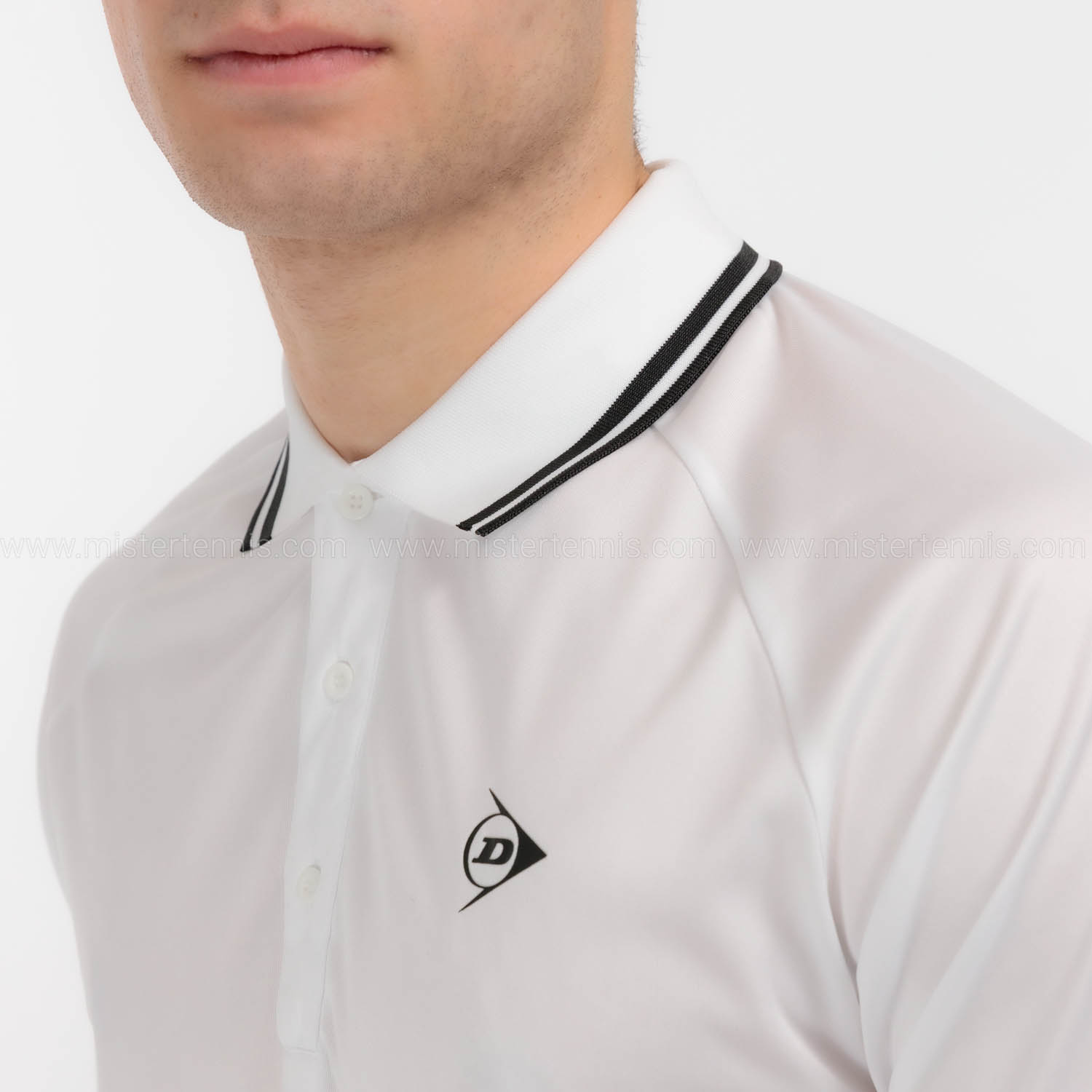 Dunlop Club Polo - White/Black