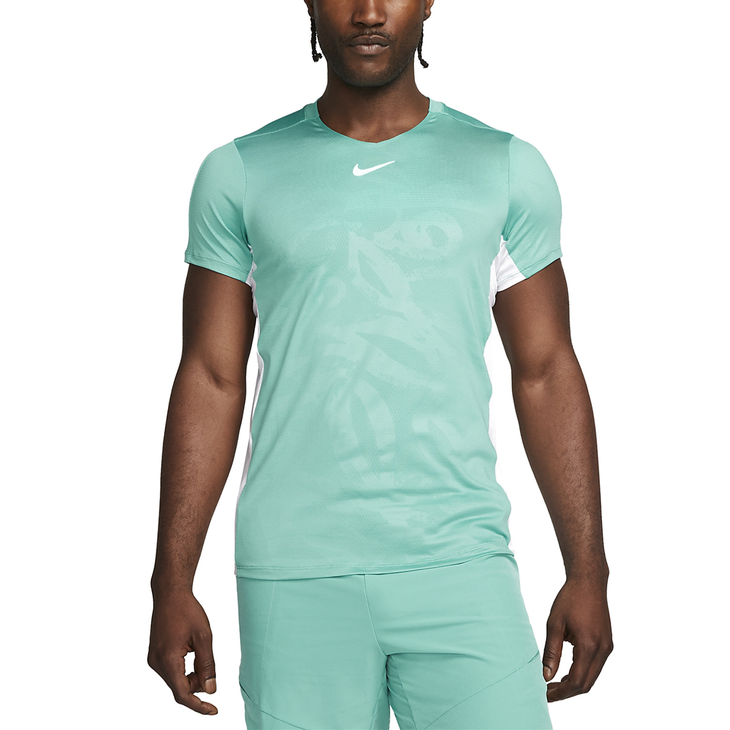 teal dri fit shirt