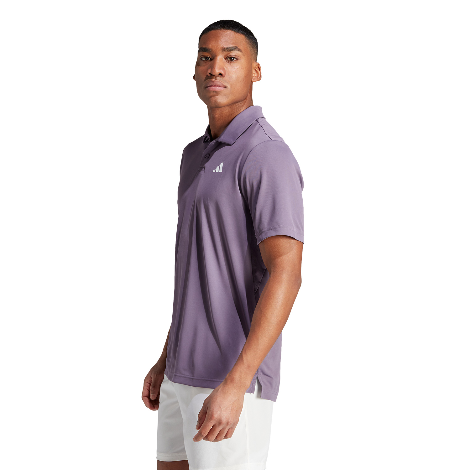 adidas Club 3 Stripes Polo - Shadow Violet