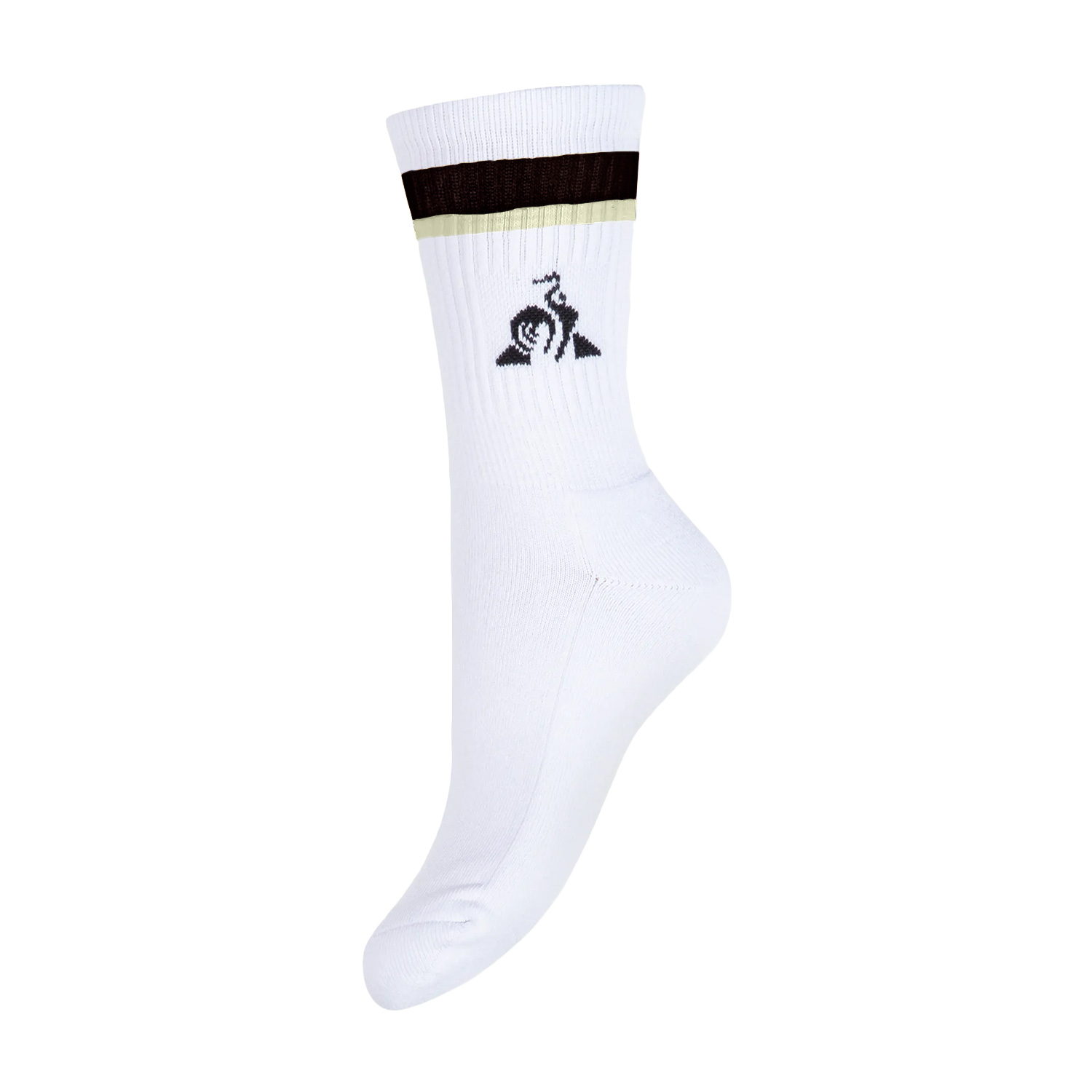 Le Coq Sportif Court Socks - New Optical White/Sky Captain