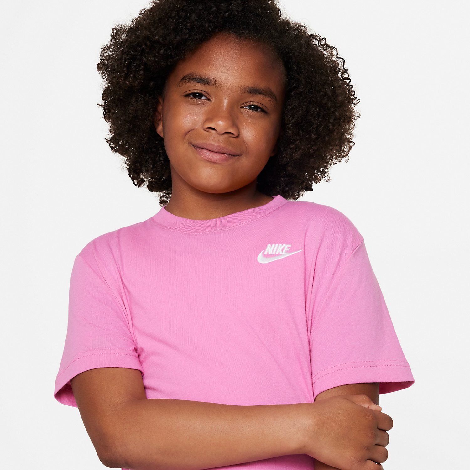 Nike Club Girl's Tennis T-Shirt - Playful Pink