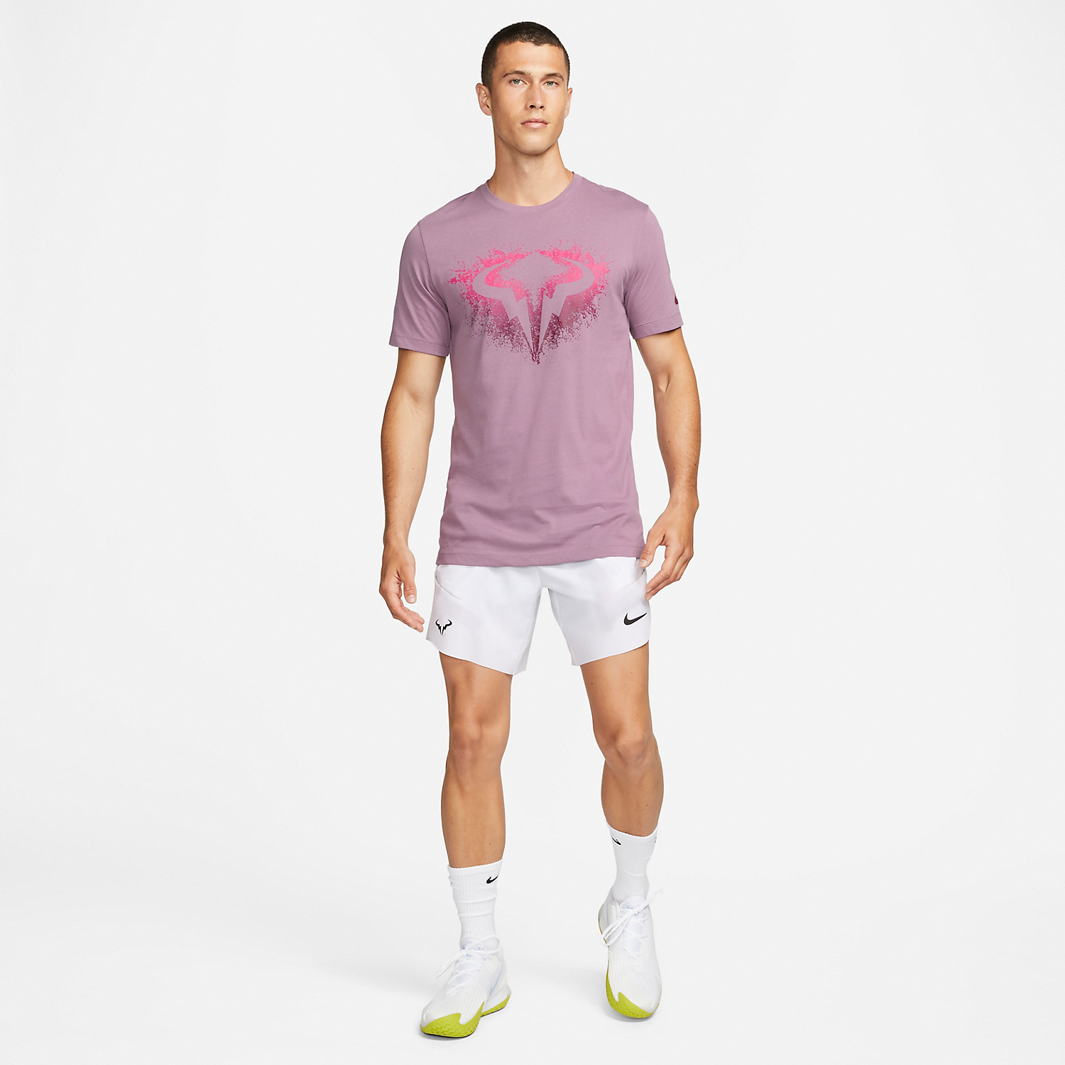 Nike Court Dri-FIT Rafa Men's Tennis T-Shirt - Violet Dust