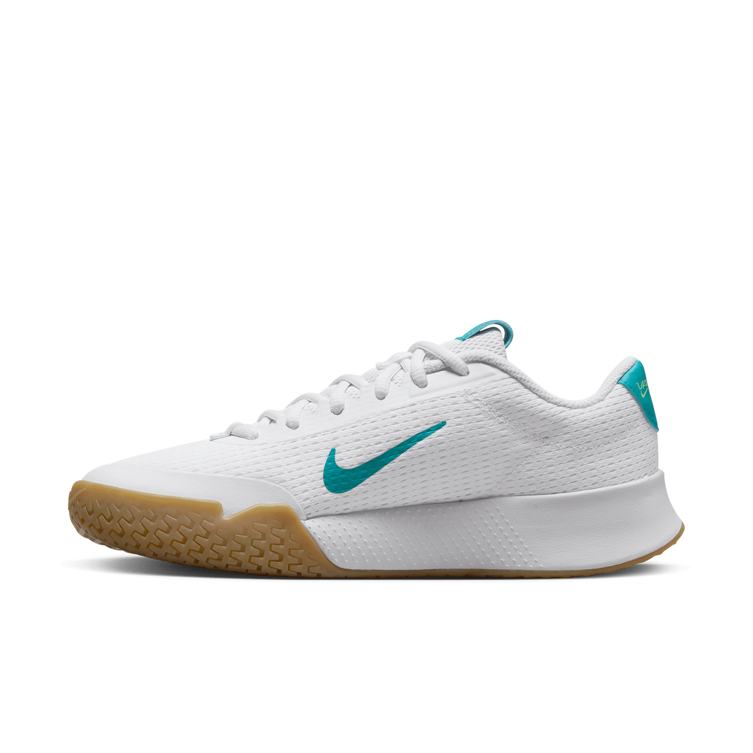 Nike Court Vapor Lite 2 HC - White/Teal Nebula/Lime Blast