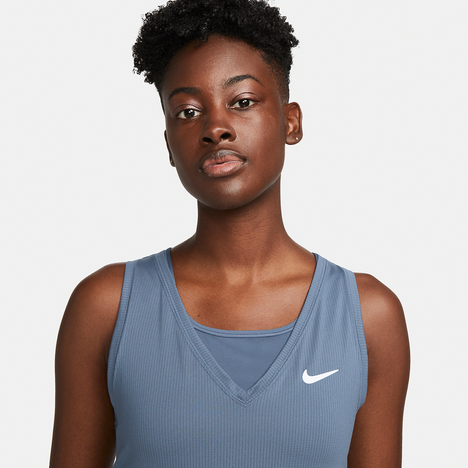 Nike Court Victory Logo Canotta - Diffused Blue/White