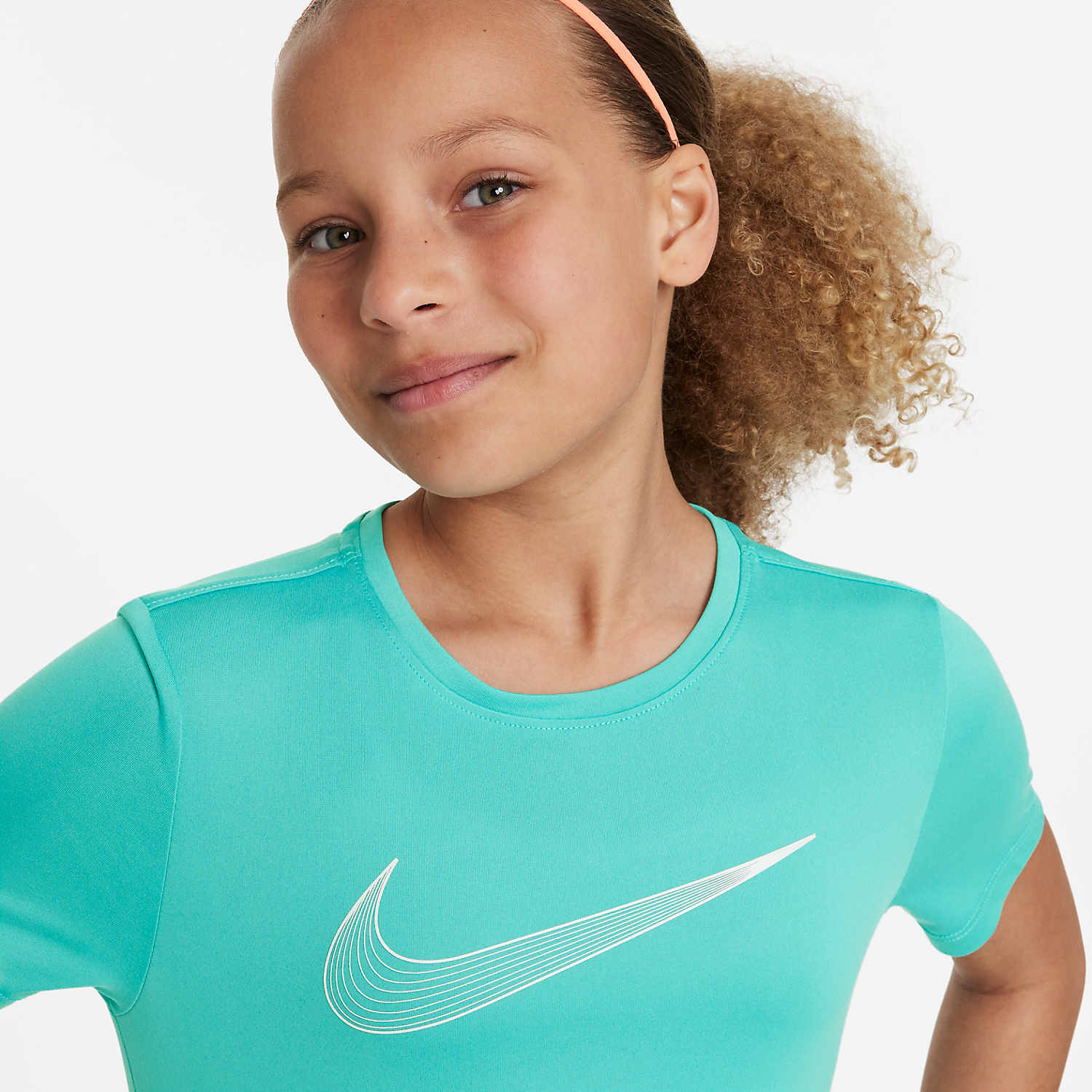 Nike Dri-FIT One Camiseta Niña - Clear Jade II/White