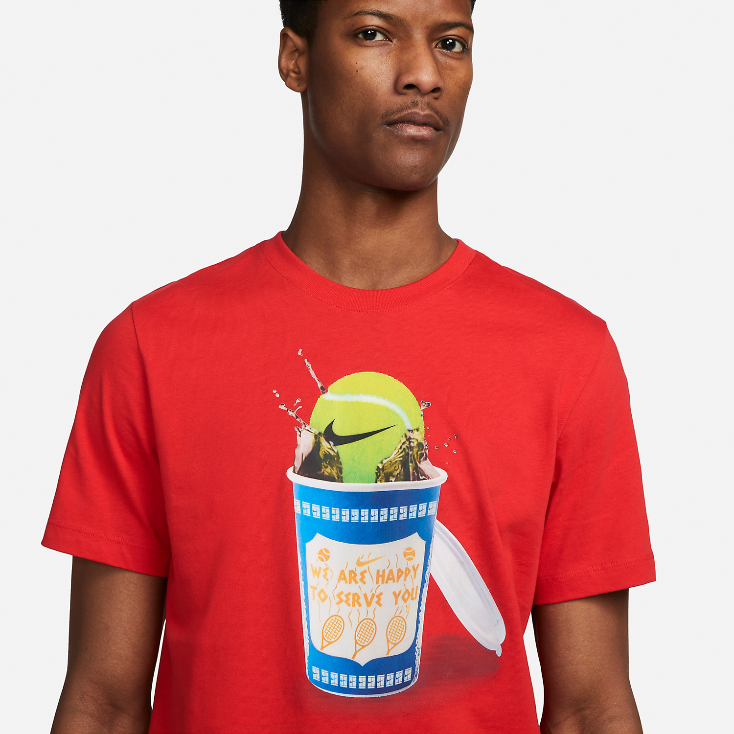 Nike Heritage Men's Tennis T-Shirt - University Red