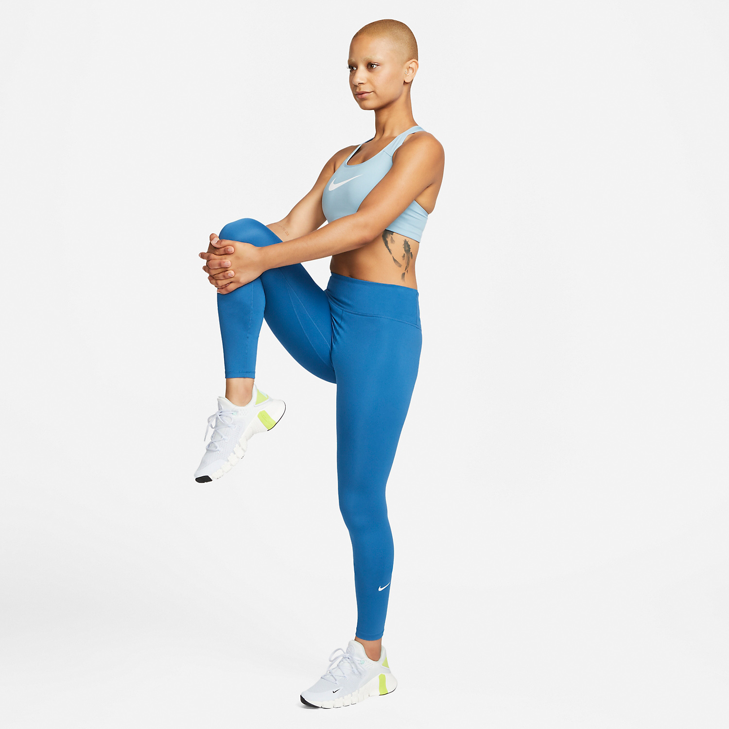 Nike One Women's Training Tights - Industrial Blue/White