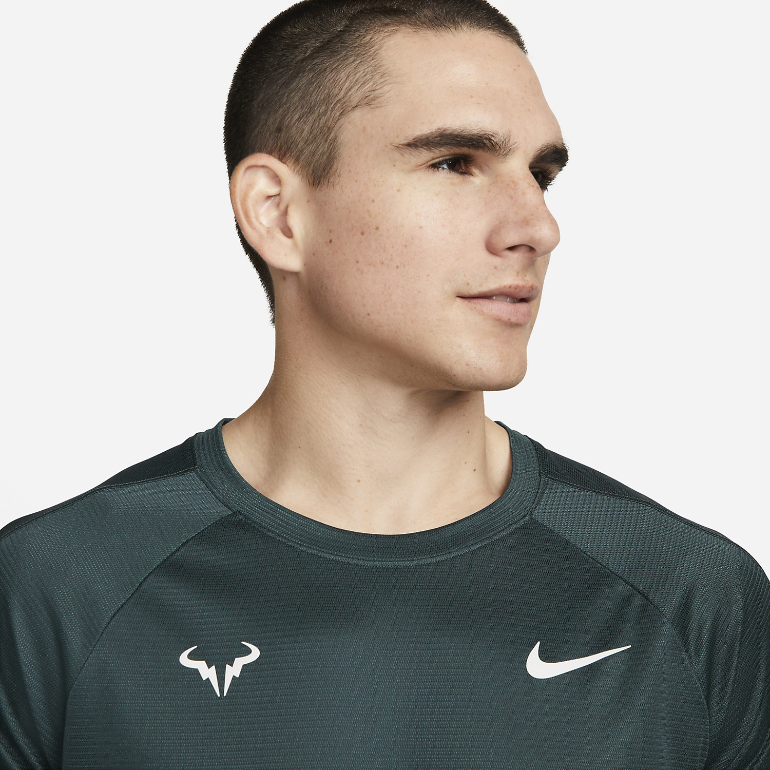 Nike Rafa Challenger Camiseta de Tenis Hombre Deep Jungle