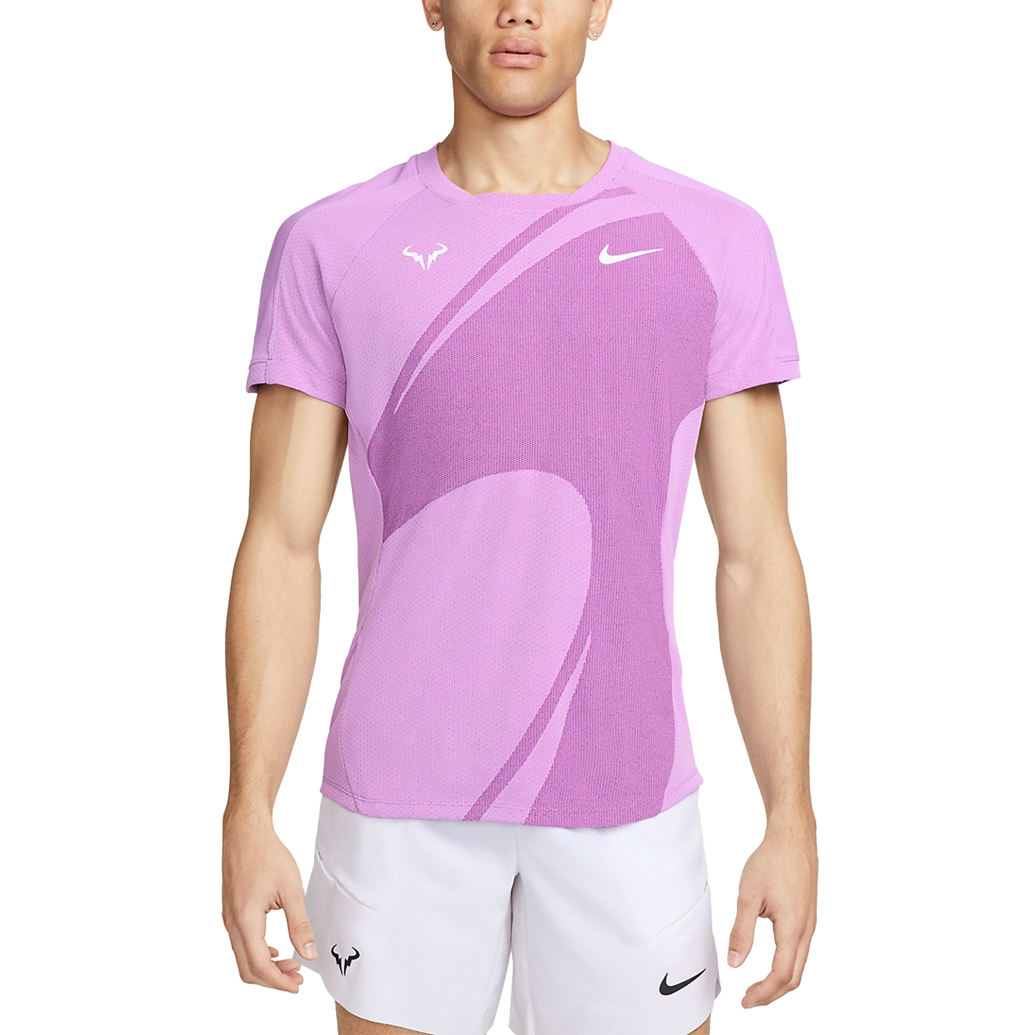 Nike Rafa Dri-FIT ADV Men's Tennis T-Shirt - Rush Fuchsia/White