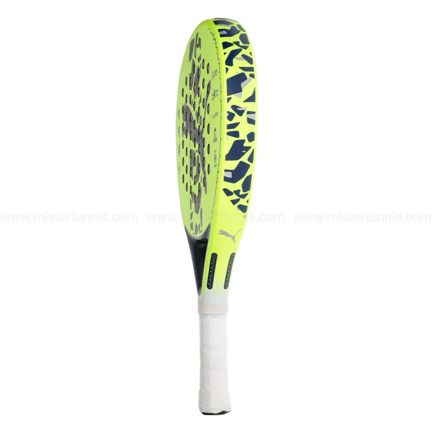 Puma SolarATTACK RND Padel - Fast Yellow/New Navy/White