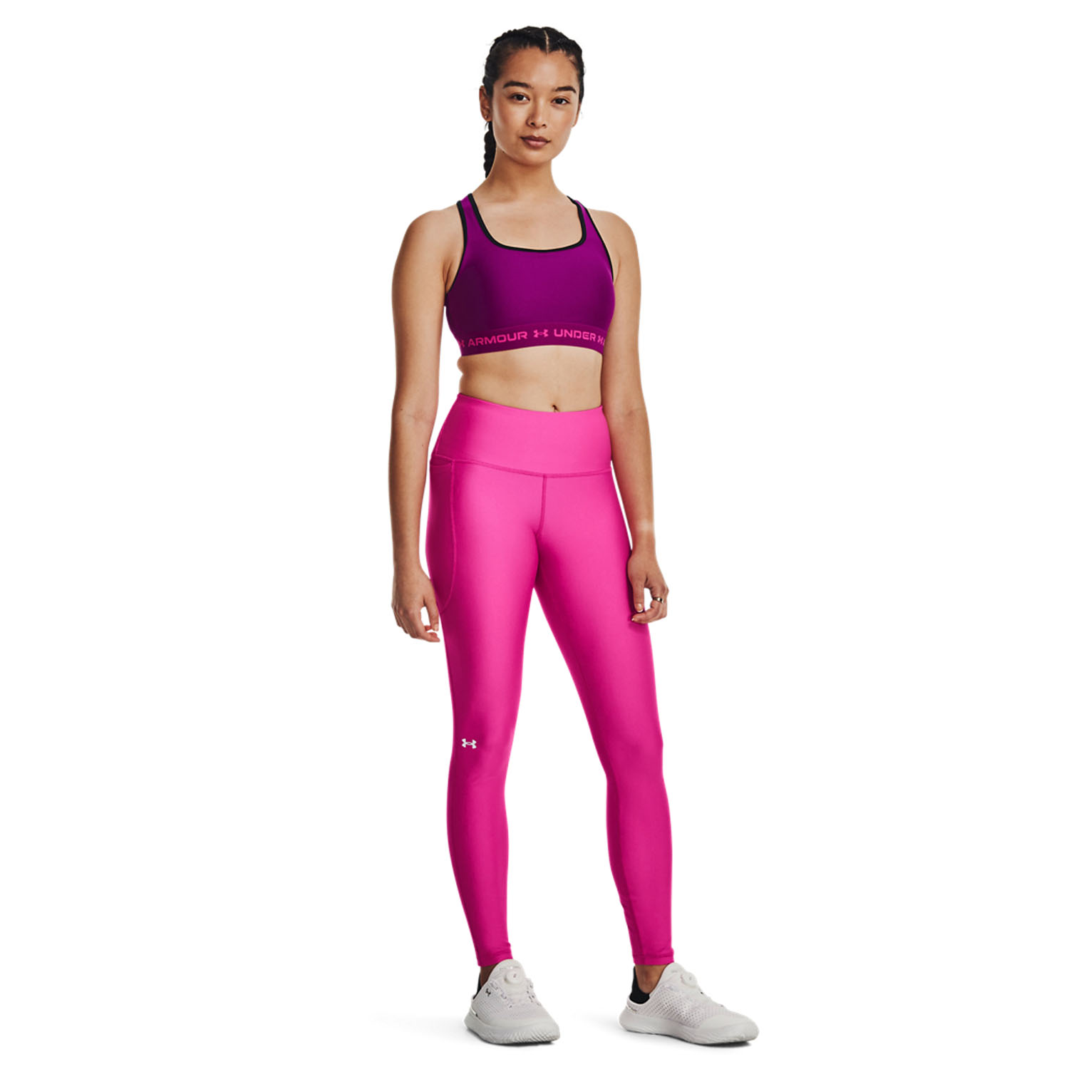 Under Armour Evolved Graphic Women's Tennis Tights - Rebel Pink