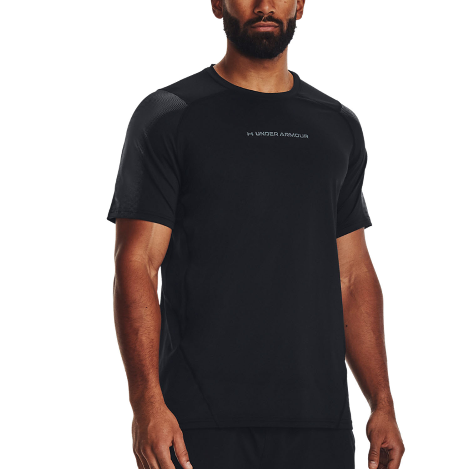 Under Armour HeatGear Armour T-Shirt - Black/Pitch Gray