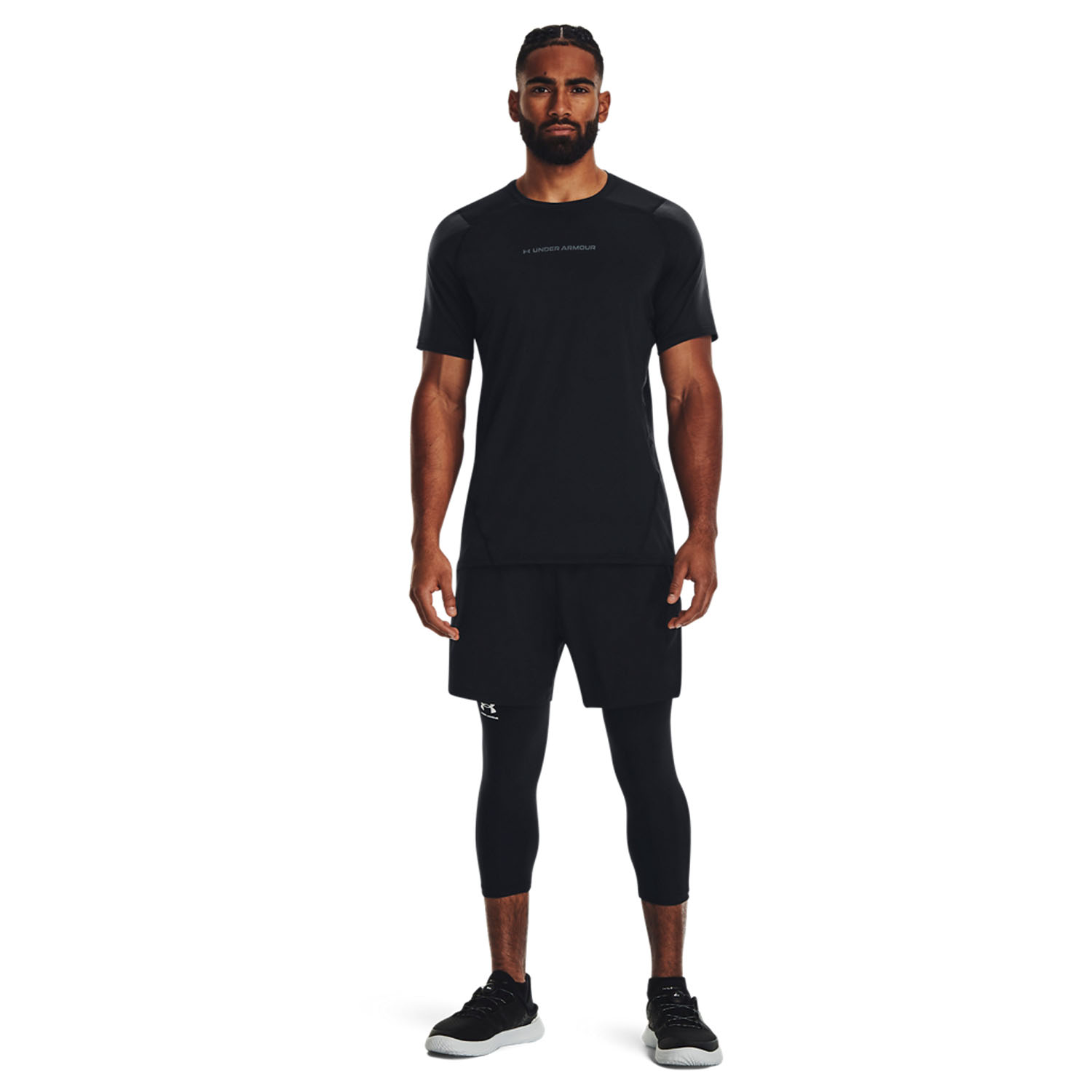 Under Armour HeatGear Armour Maglietta da Tennis Uomo Black