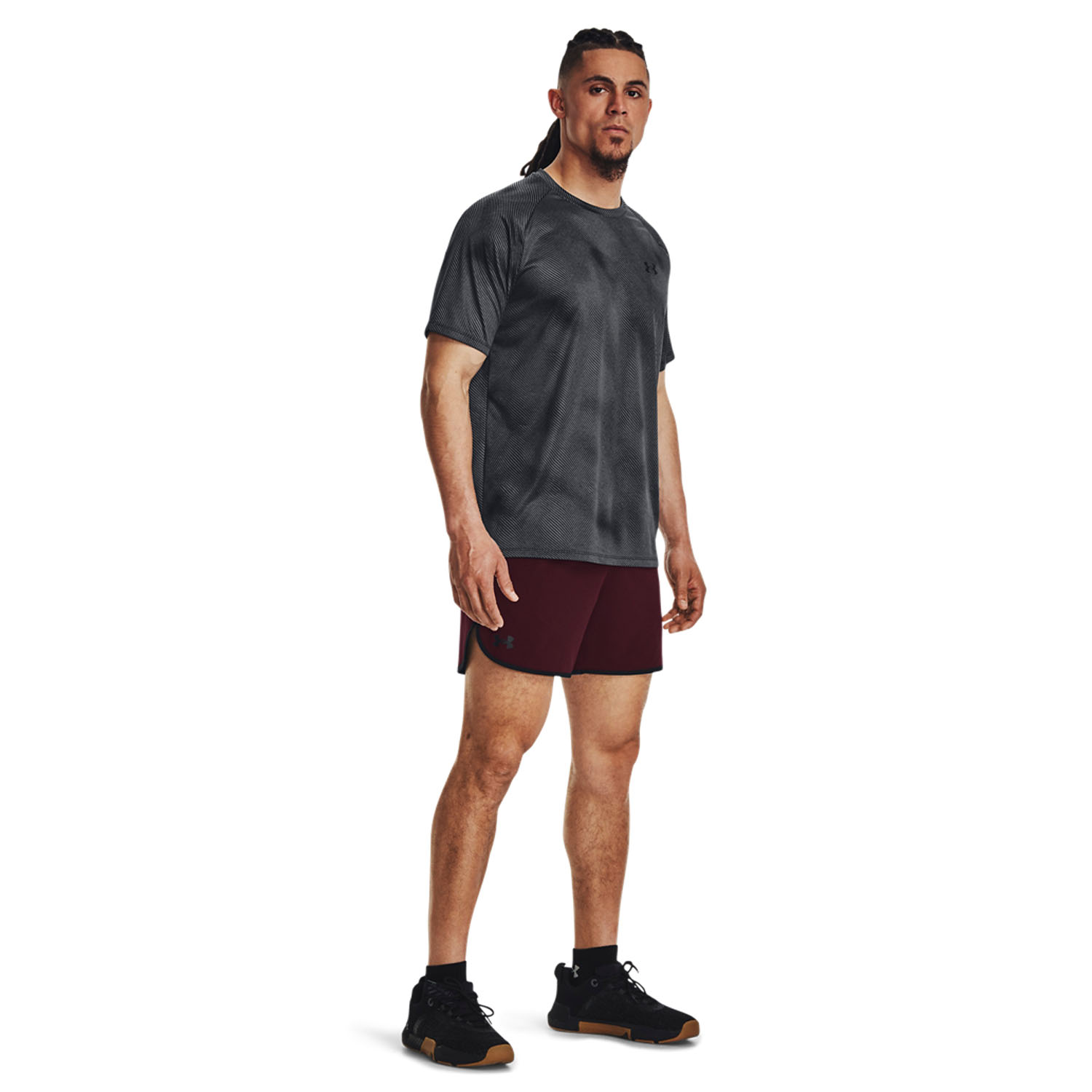 Under Armour HIIT Woven 6in Shorts - Red/Black