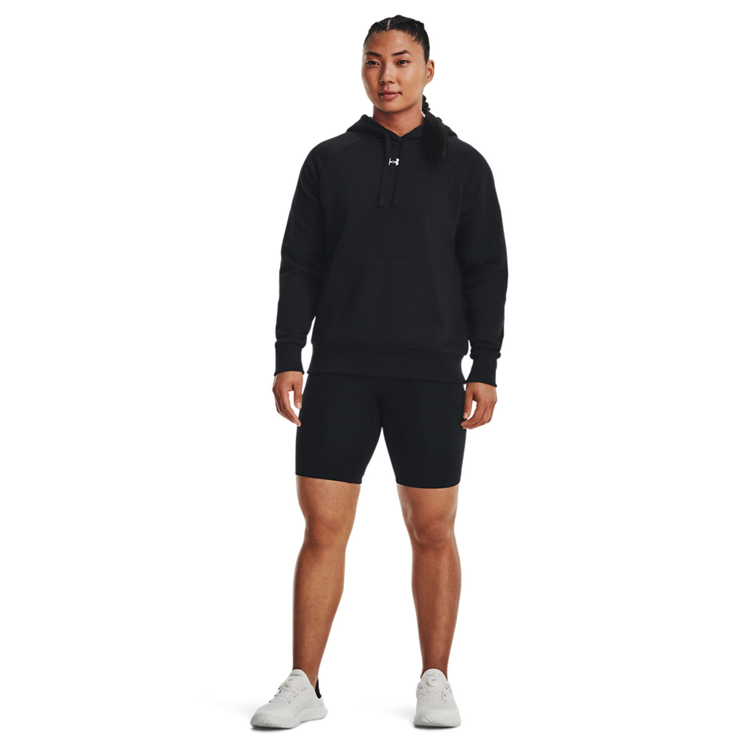 Under Armour Rival Fleece Sudadera - Black/White