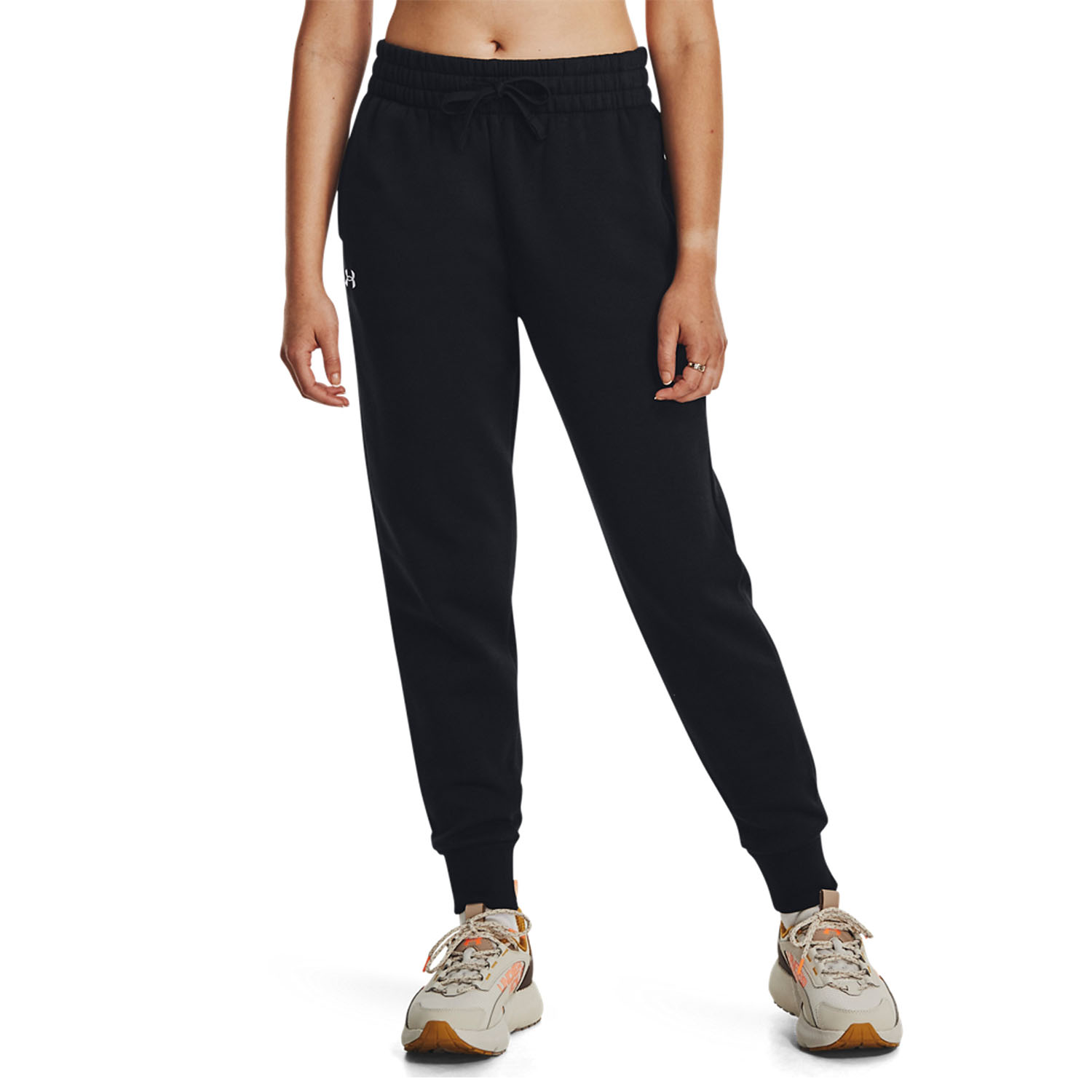 Under Armour Rival Fleece Pantaloni - Black/White