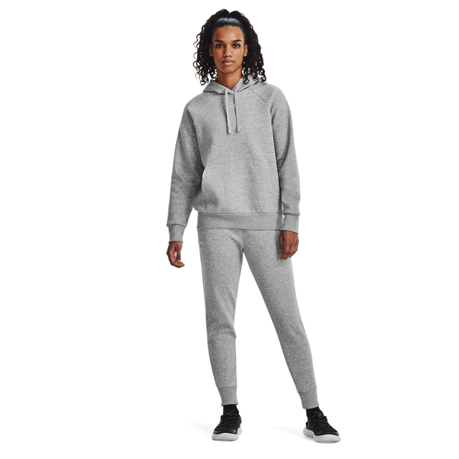 Under Armour Rival Fleece Women's Tennis Pants - Pitch Gray/Black